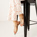 Celeste Women's Textured Strap Sandals with Buckle Closure-Women%27s Flat Sandals-thumbnailMobile-0
