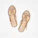 Celeste Women's Textured Strap Sandals with Buckle Closure-Women%27s Flat Sandals-thumbnail-2
