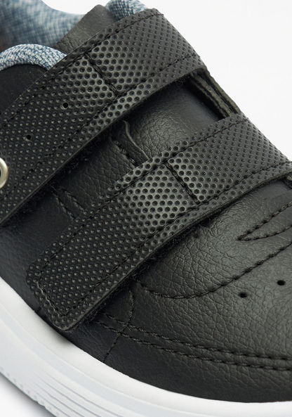 Kidy Textured Sneakers with Hook and Loop Closure-Boy%27s Sneakers-image-4