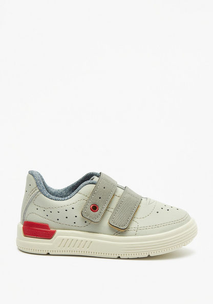 Kidy Perforated Sneakers with Hook and Loop Closure-Boy%27s Sneakers-image-2