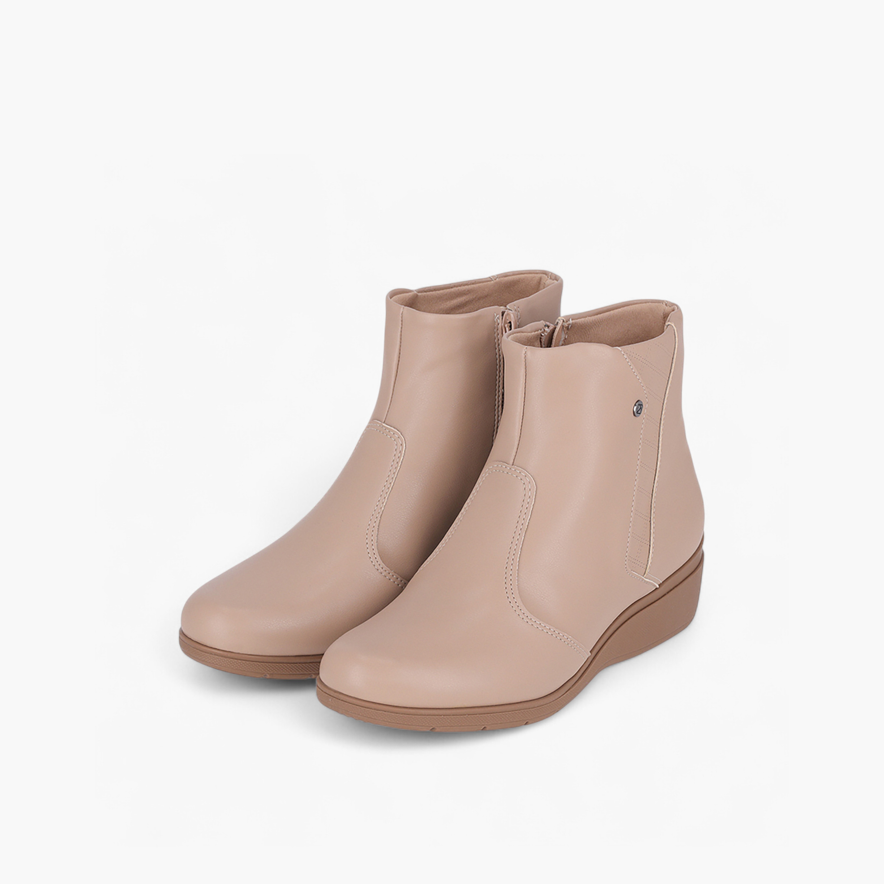 Piccadilly Women's Ankle Boots with Zip Closure-women-winterwear-boots-image-1