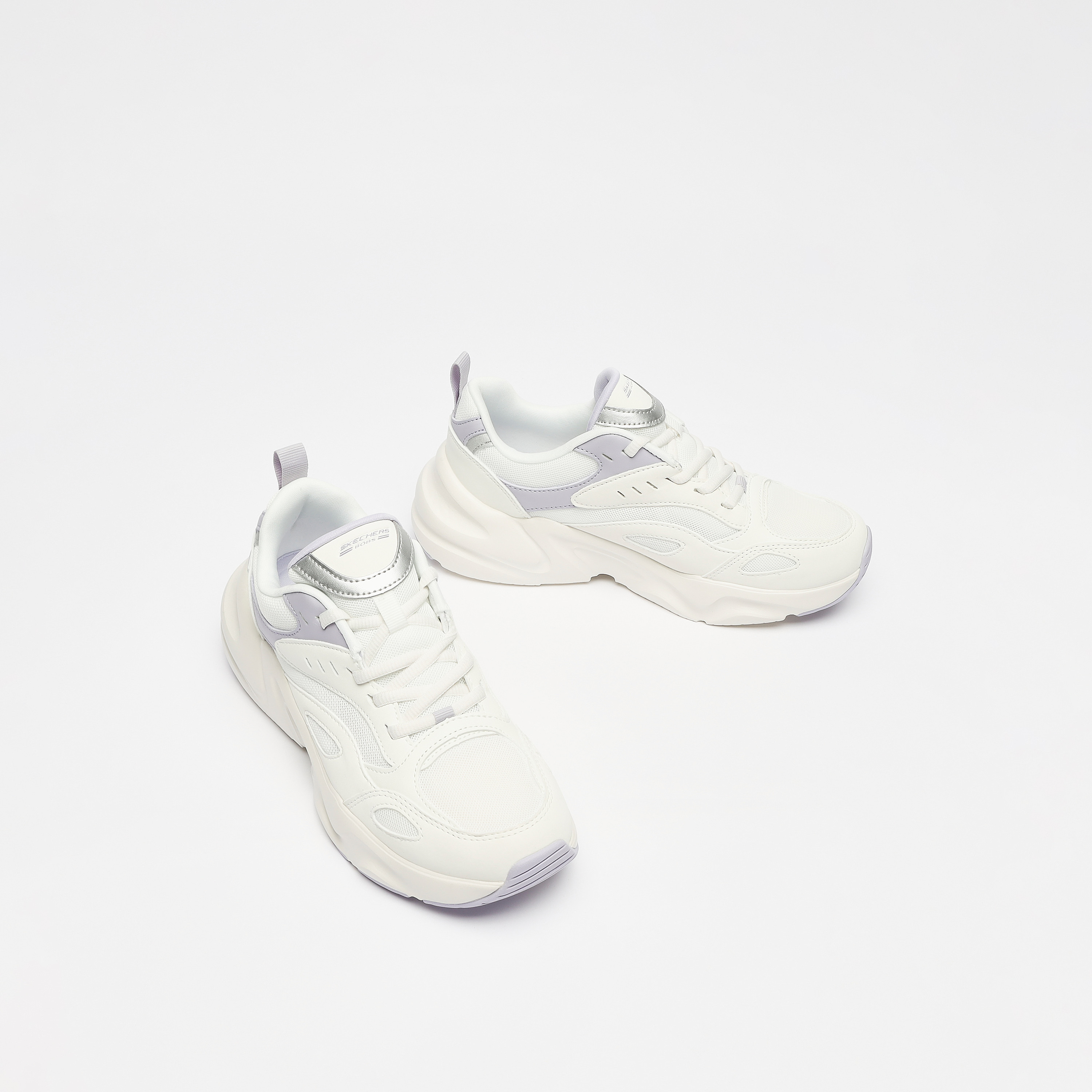 حذاء سنيكرز برباط إغلاق وكاحل منخفض للنساء من سكيتشرز-sports-women-shoes-image-9