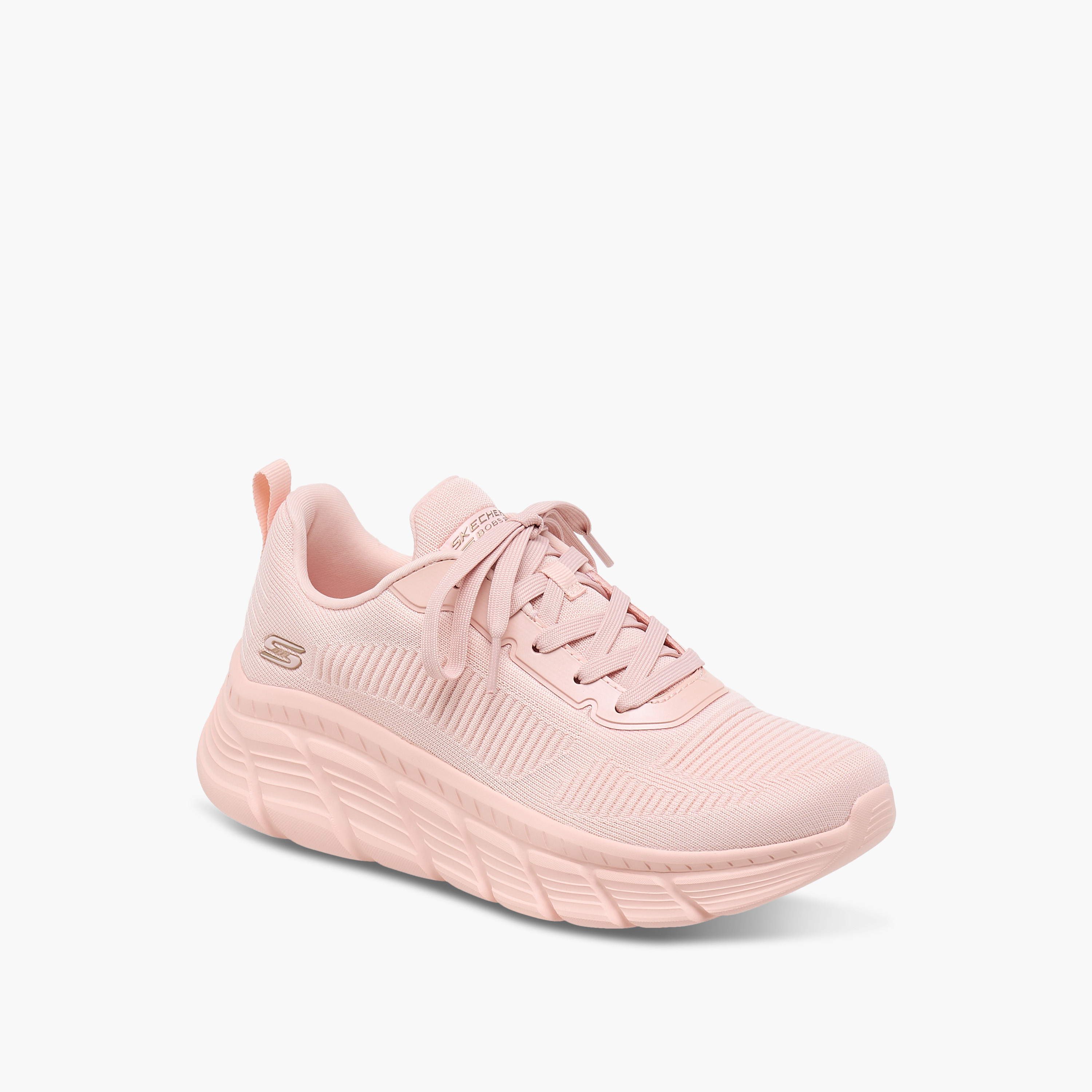 Skechers Women's Bobs B Flex Hi Lace-Up Low Ankle Sneakers 117385 | OE-sports-women-shoes-image-2