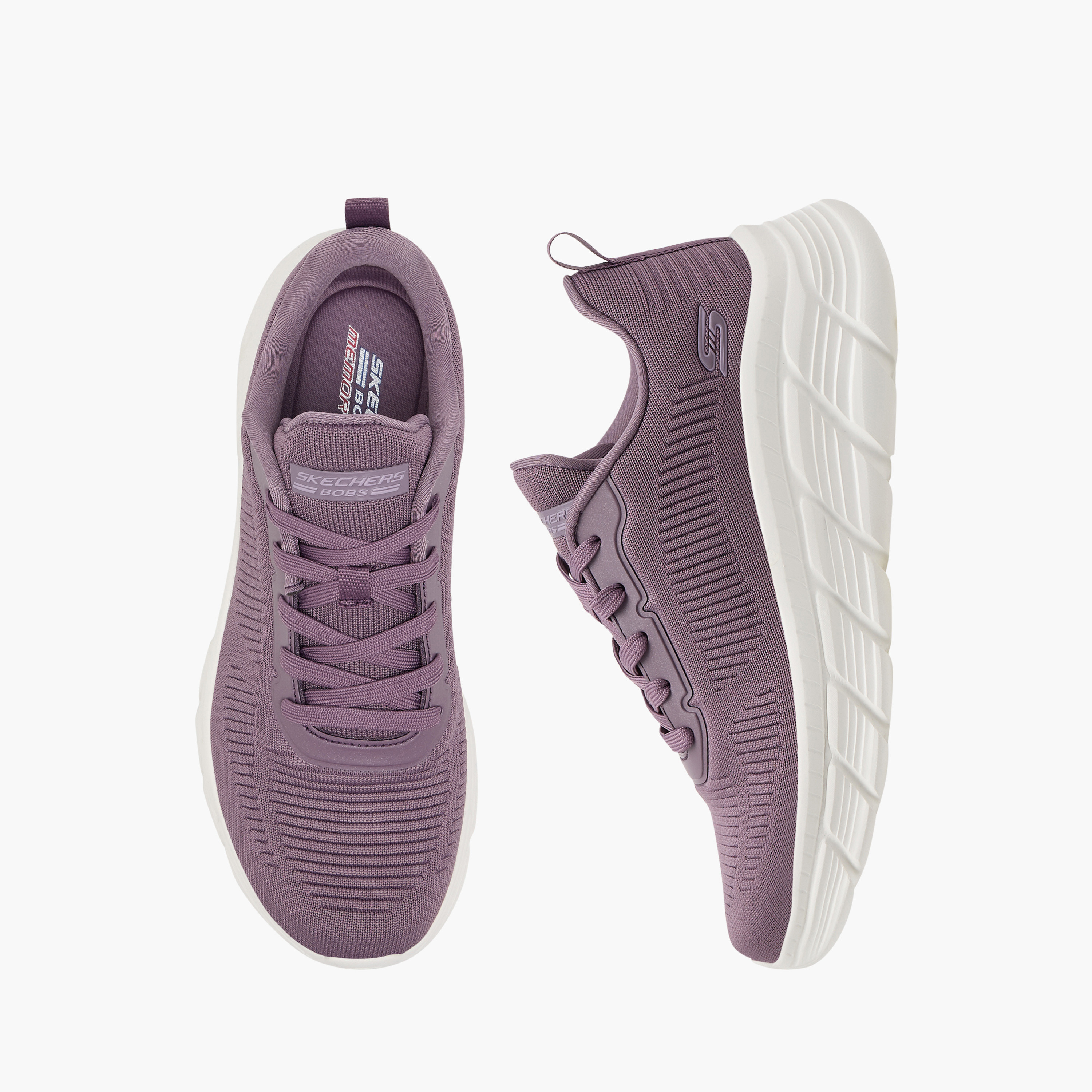 Skechers Women's Bobs B Flex Hi Lace-Up Low Ankle Sneakers 117385 | OE-sports-women-shoes-image-1