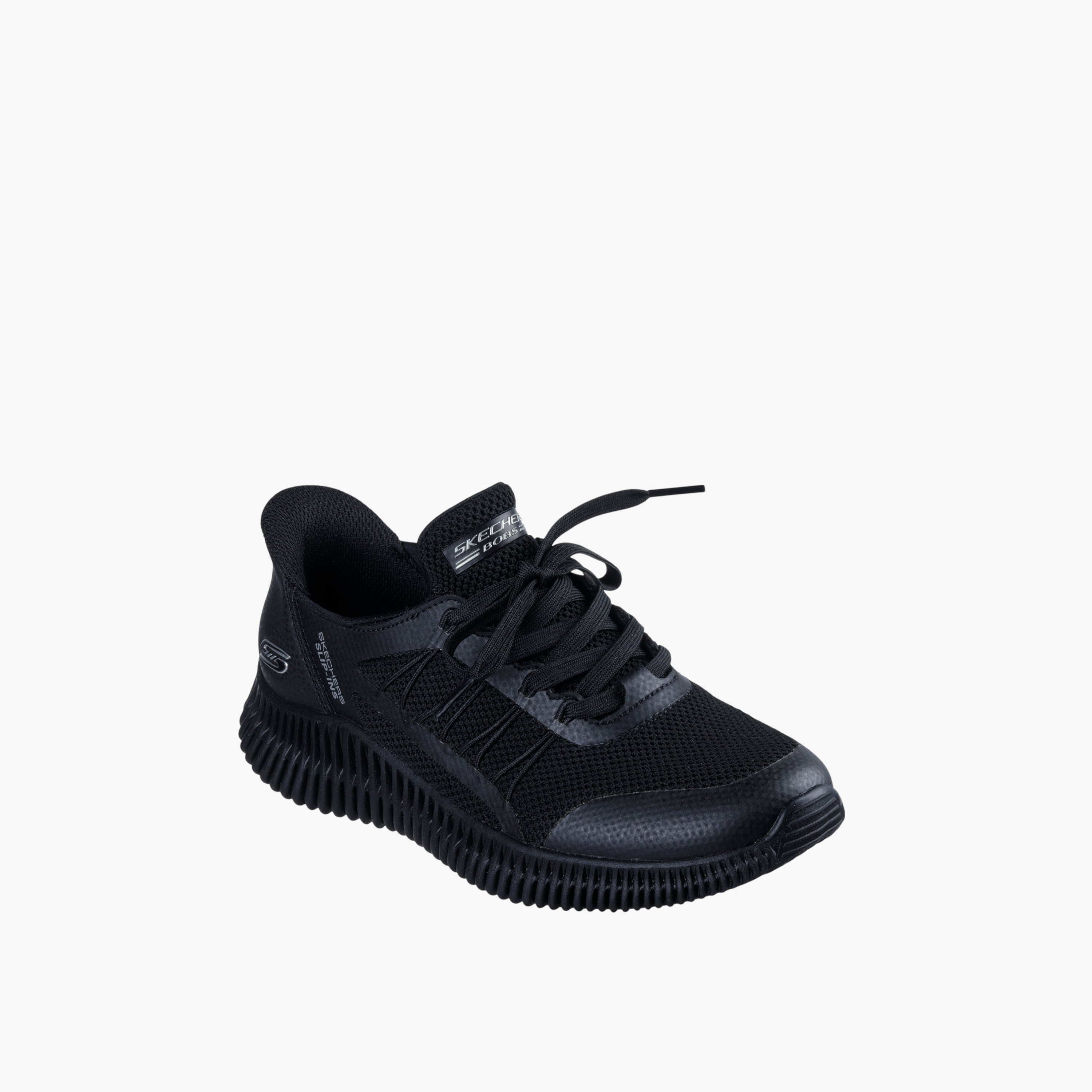 حذاء رياضي بوبس جيو لايت برباط للنساء من سكيتشرز - 117413-BBK-women-shoes-sports-image-1