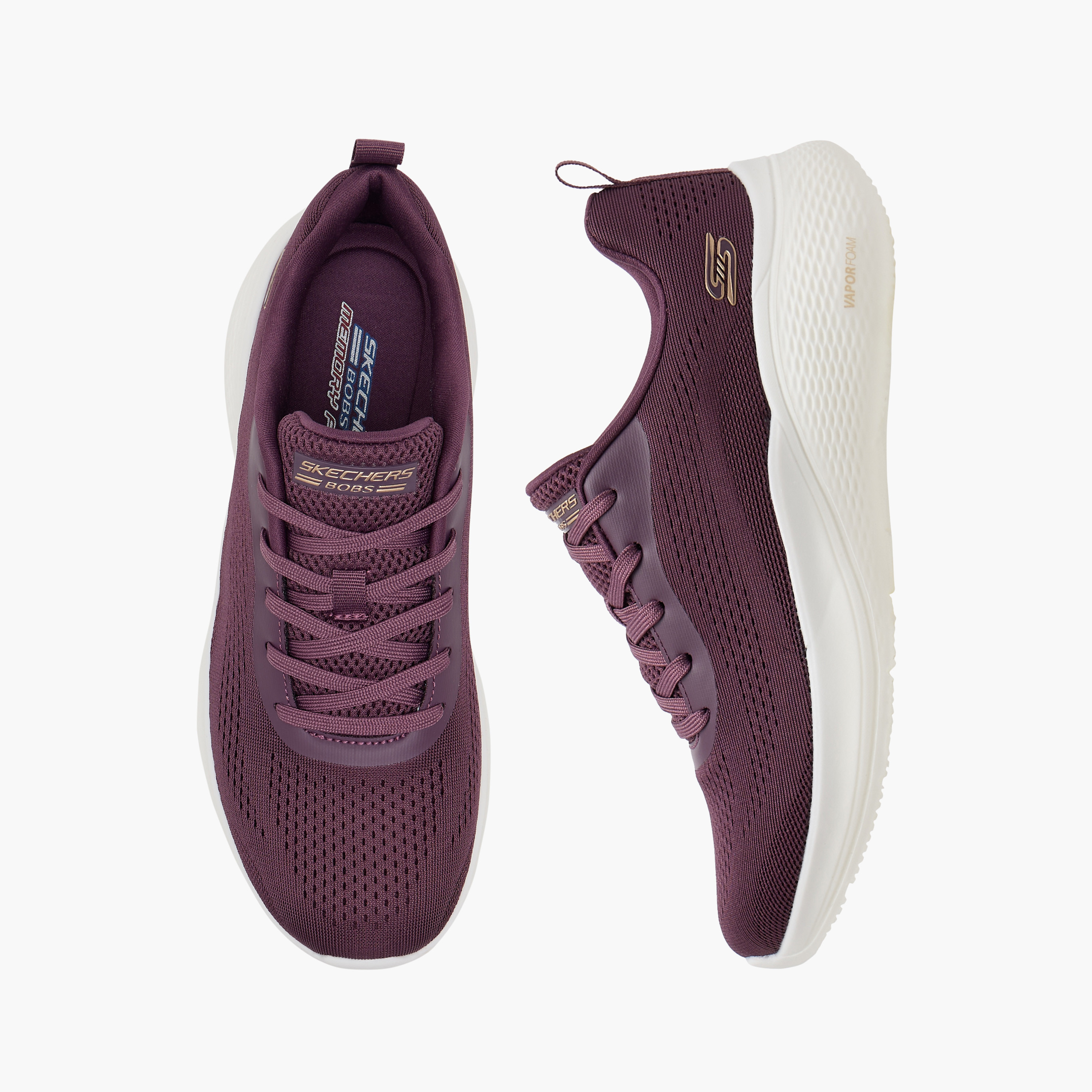 Skechers Women's Bobs Infinity Lace-Up Low Ankle Sneakers 117550 | OE-women-shoes-sneakers-image-1