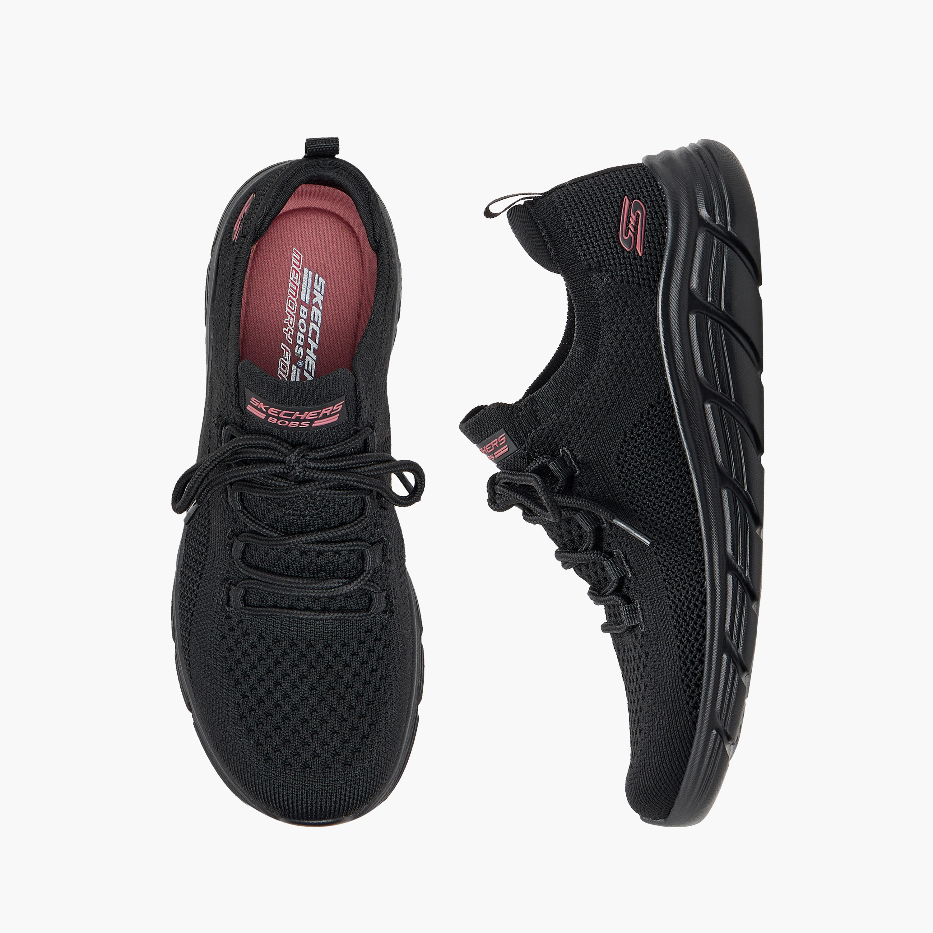 Skechers Women's Bobs B Flex Lo Lace-up Walking Shoes 117590 | OE-sports-women-shoes-image-1
