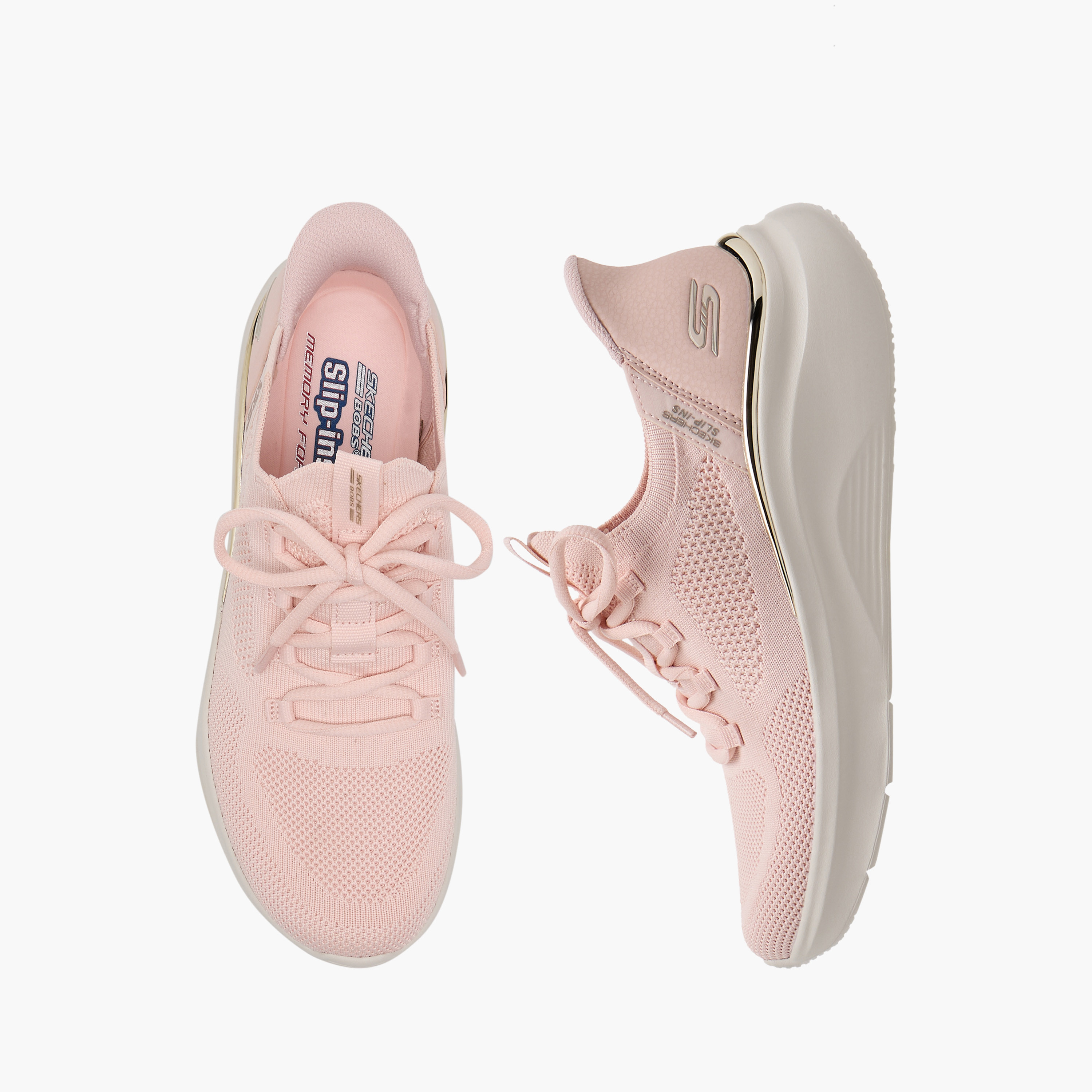 سكيتشرز - حذاء رياضي بوبس بي لوف برباط مطاط بونجي منخفض الكاحل - للنساء 117617 | OE-women-shoes-sneakers-image-1