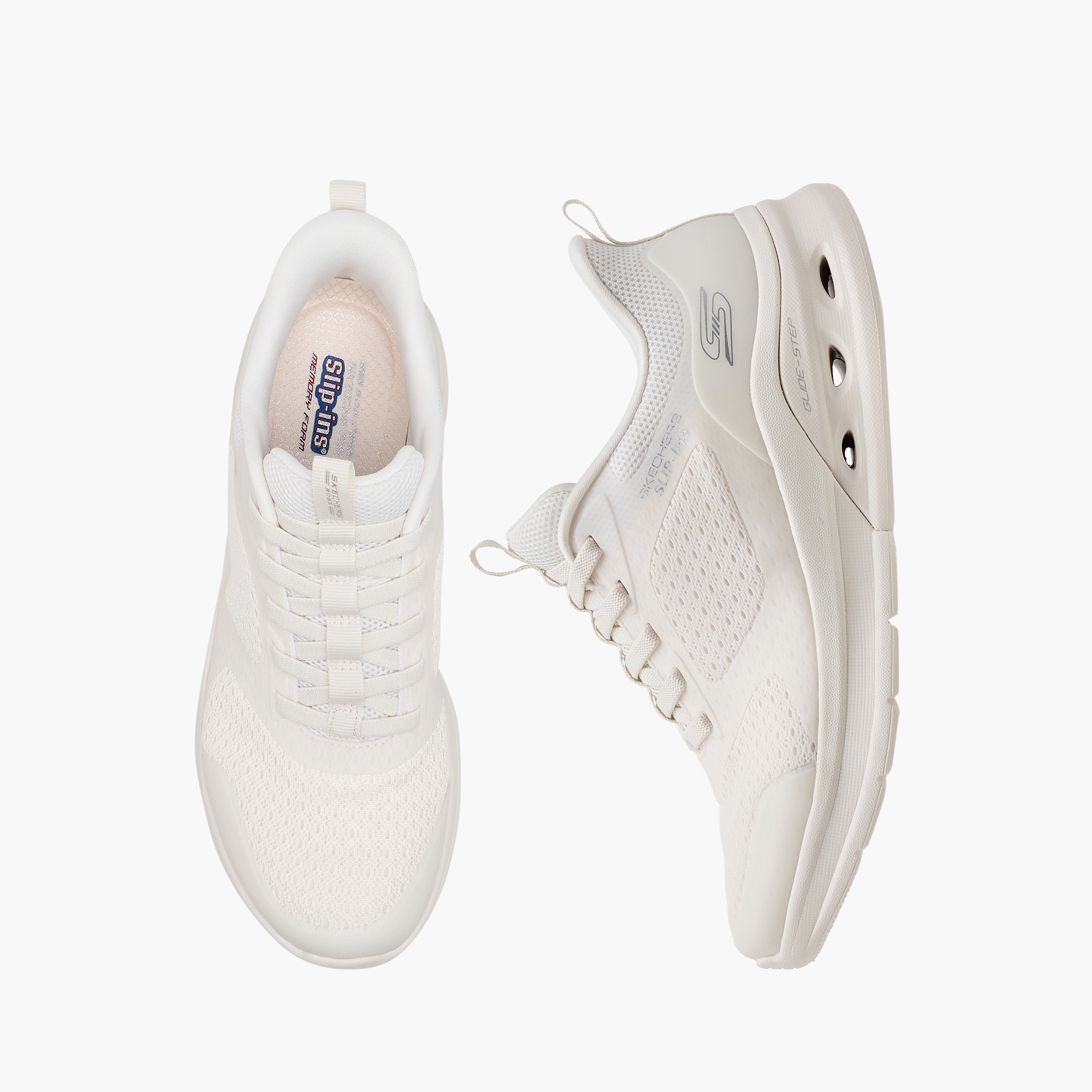 Skechers Women's Bobs Arc Waves 2.0 Bungee Lace Low Ankle Sneakers-women-shoes-sneakers-image-1