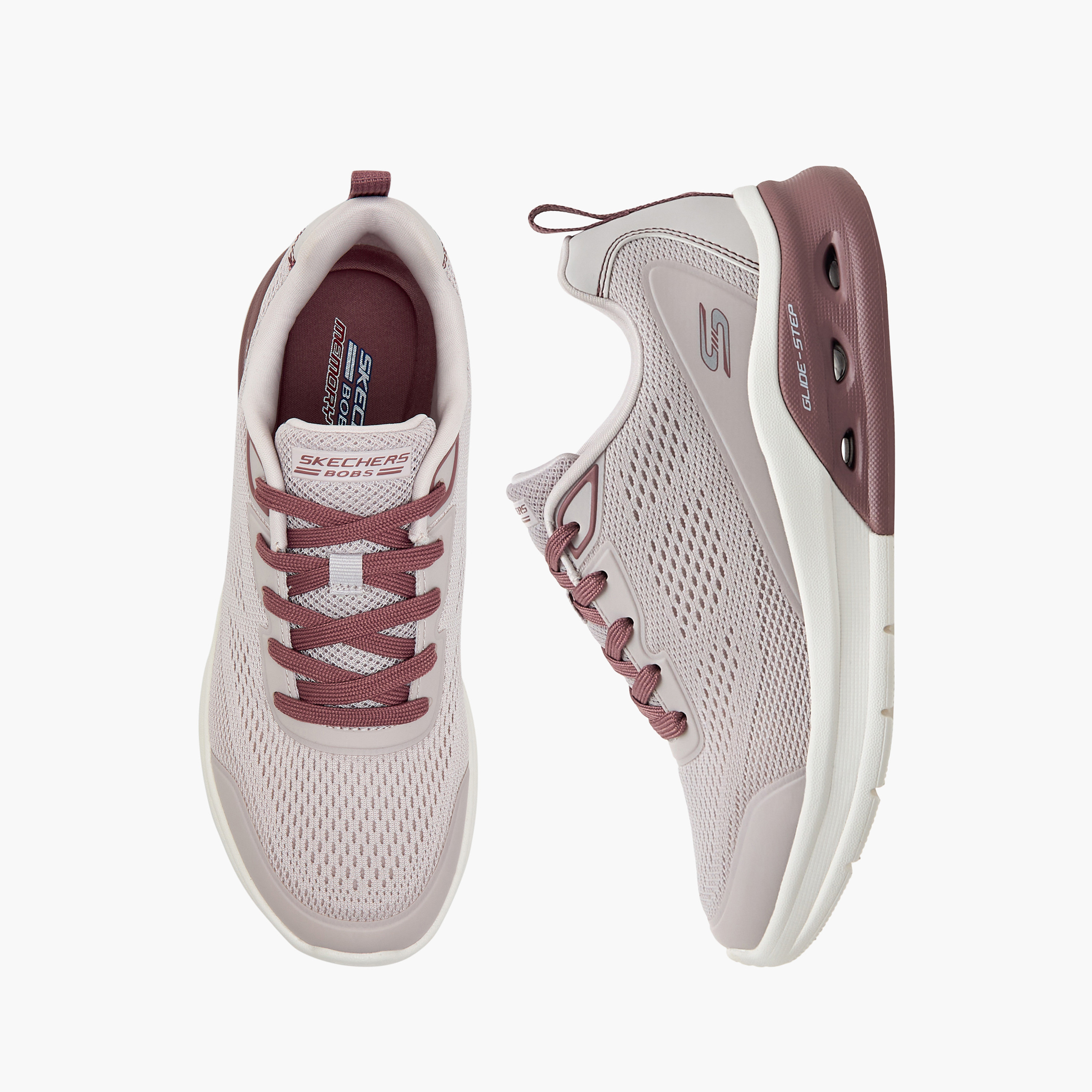 Skechers BOBS ARC WAVES 2.0 Women's Lace-Up Low Ankle Sneakers-sports-women-shoes-image-1