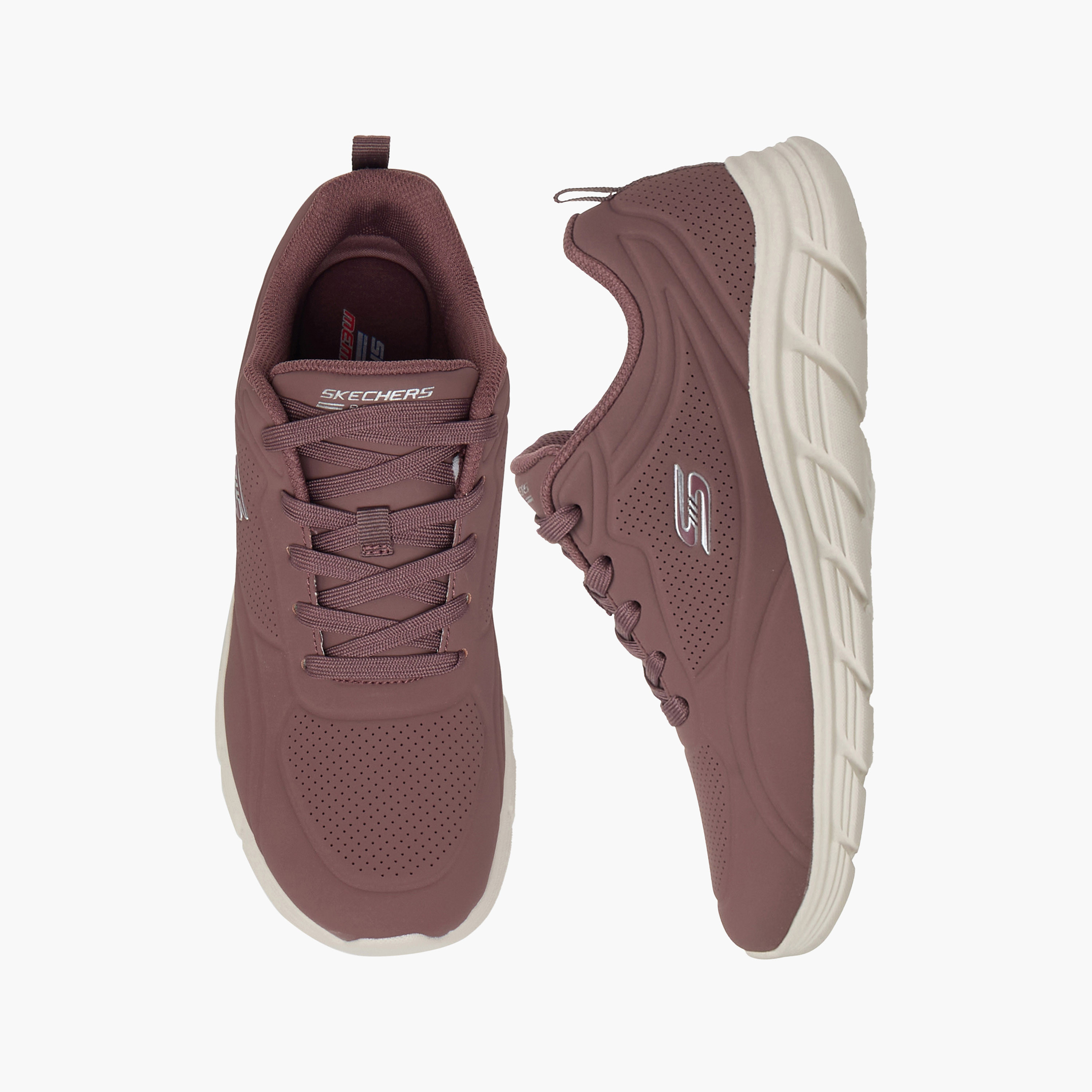 Skechers Women's Bobs B Flex Lo Lace-Up Running Shoes 117715 | OE-sports-women-shoes-image-1
