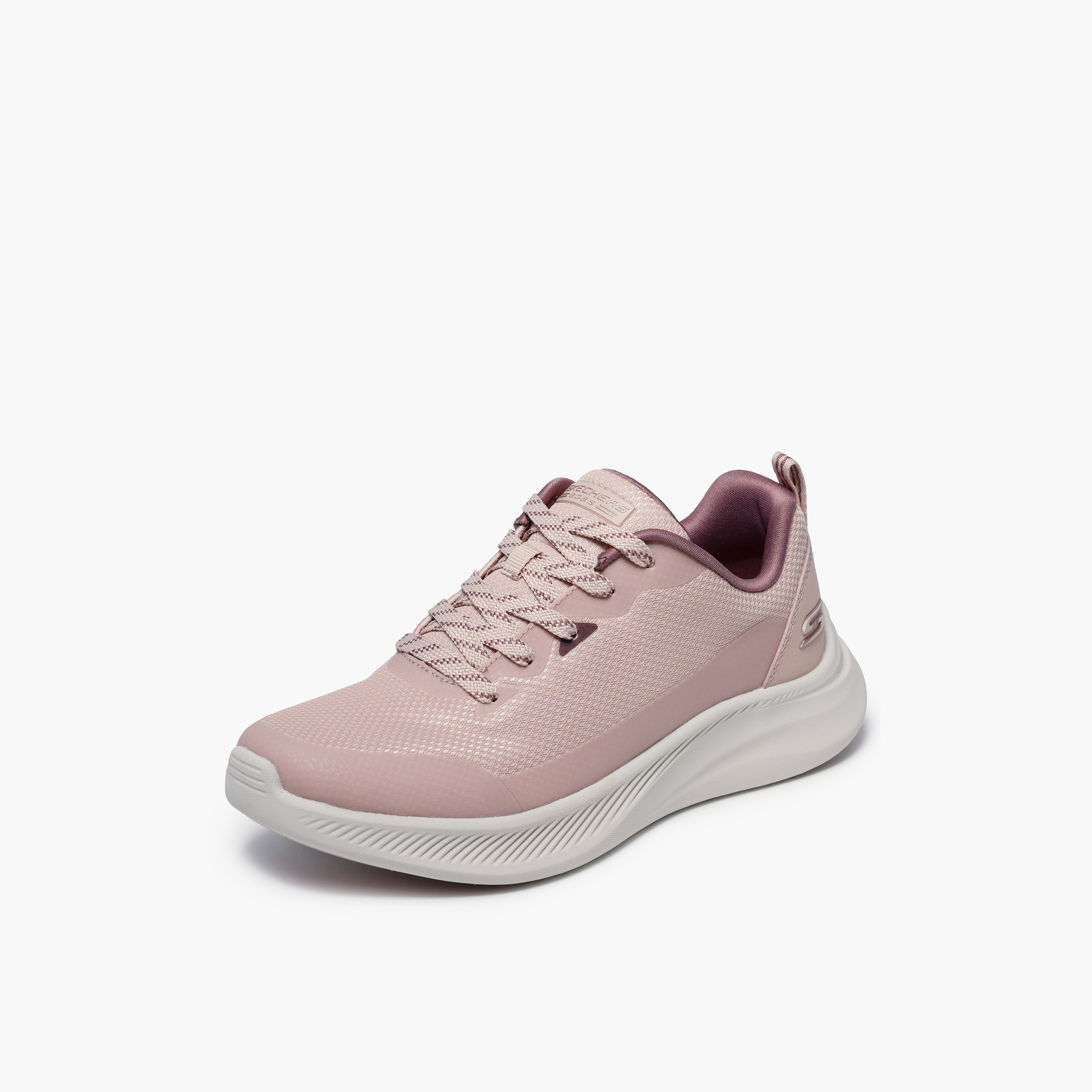 Skechers Women BOBS MODA FLEX Lace-Up Ankle Sneakers-sports-women-shoes-image-4