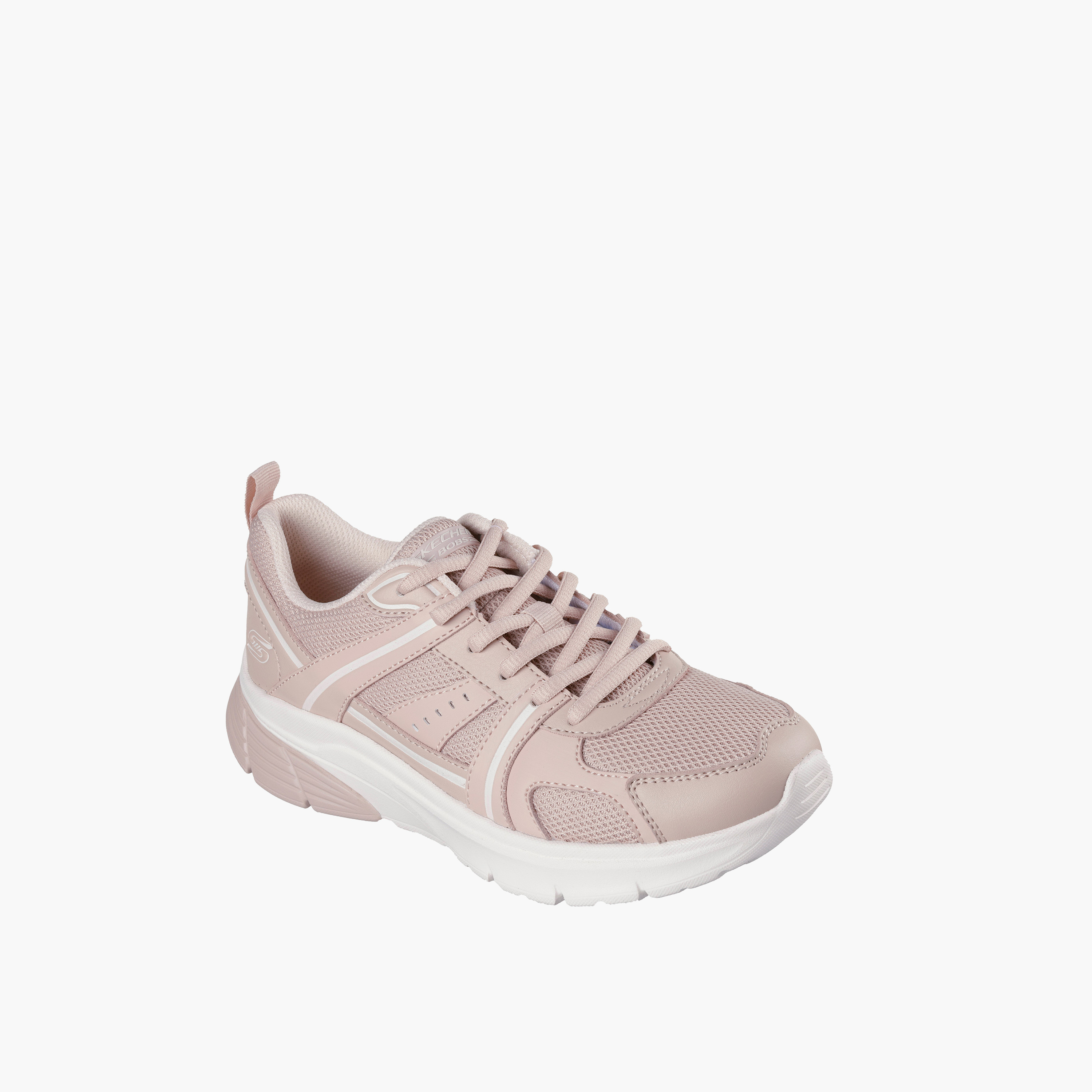 Skechers Women's Bobs Vamos Lace-Up Low Ankle Sneakers 117770 | OE-sports-women-shoes-image-1