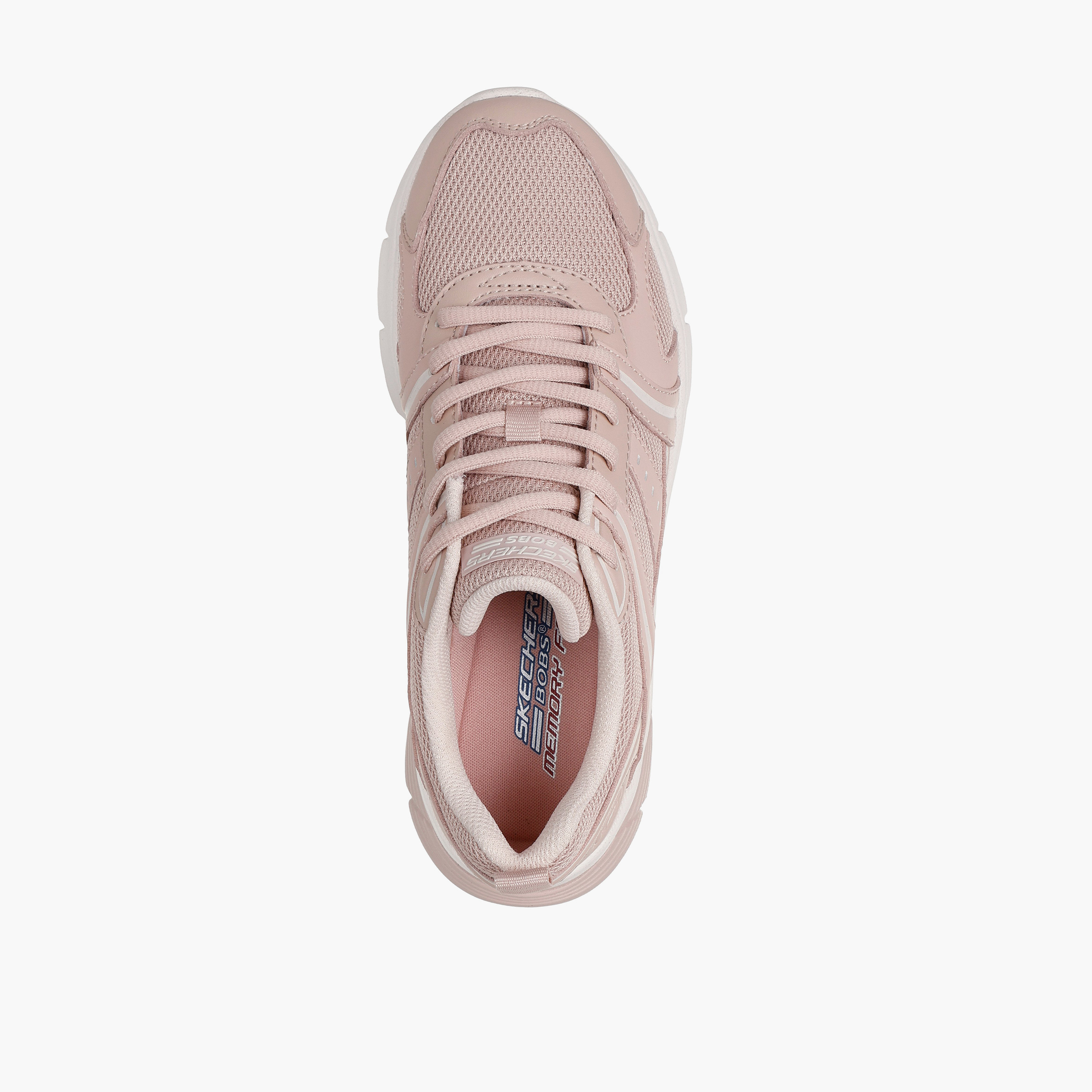 Skechers Women's Bobs Vamos Lace-Up Low Ankle Sneakers 117770 | OE-sports-women-shoes-image-4