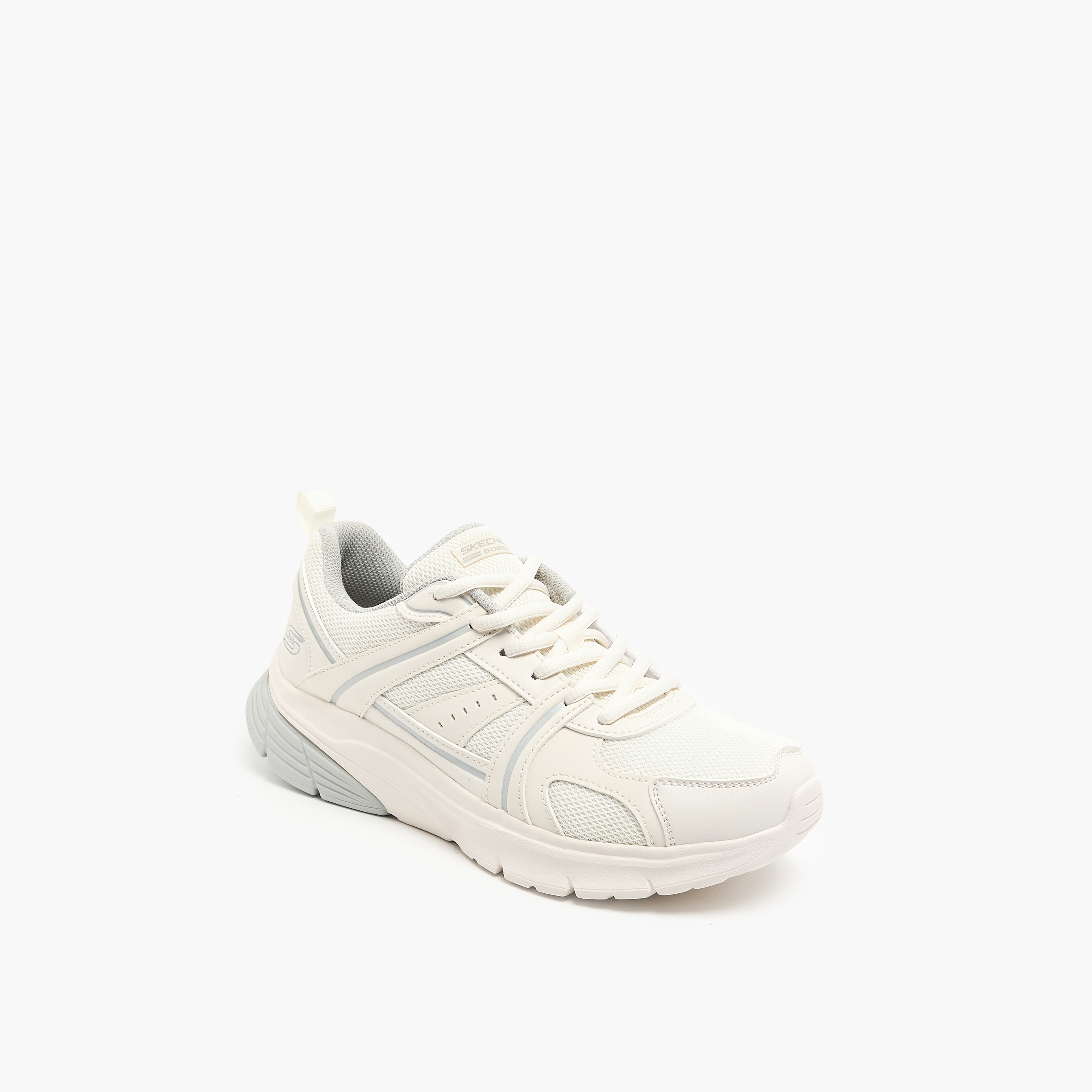 Skechers Women's Bobs Vamos Lace-Up Low Ankle Sneakers 117770 | OE-sports-women-shoes-image-2