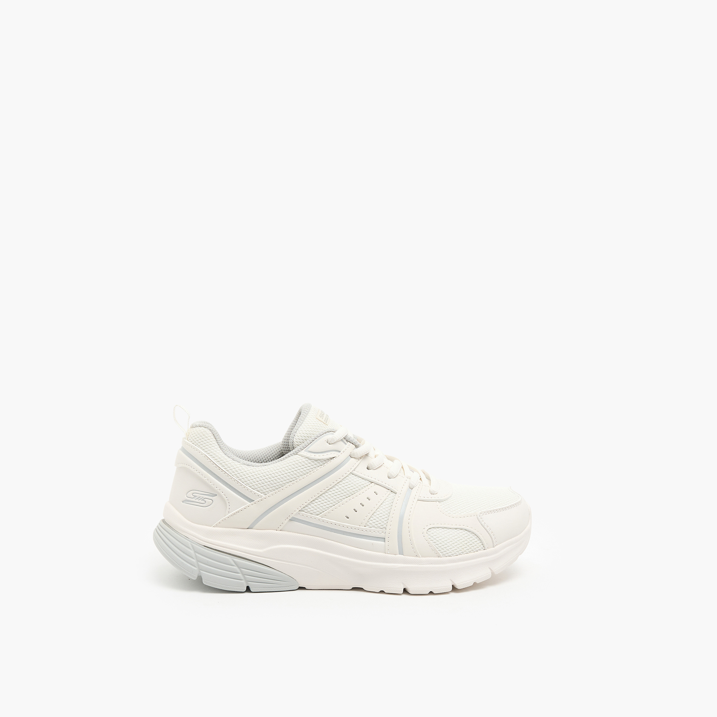 Skechers Women's Bobs Vamos Lace-Up Low Ankle Sneakers 117770 | OE-sports-women-shoes-image-3