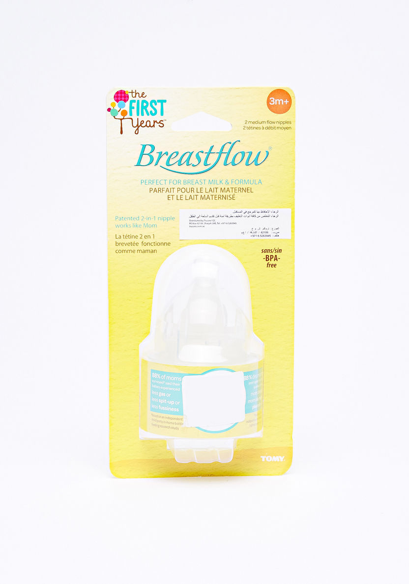 The First Years Breastflow Nipple - Set of 2-Bottles and Teats-image-2
