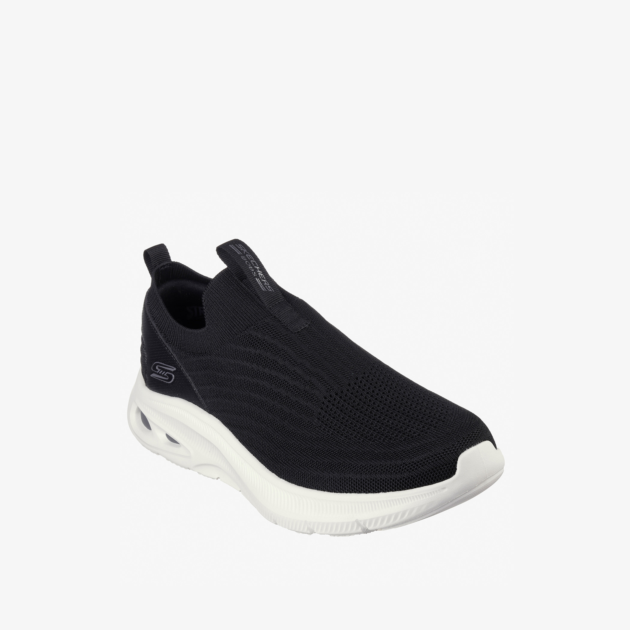 Skechers Men's Textured Slip-On Walking Shoes with Pull Tabs - BOBS UNITY-sports-men-shoes-image-1