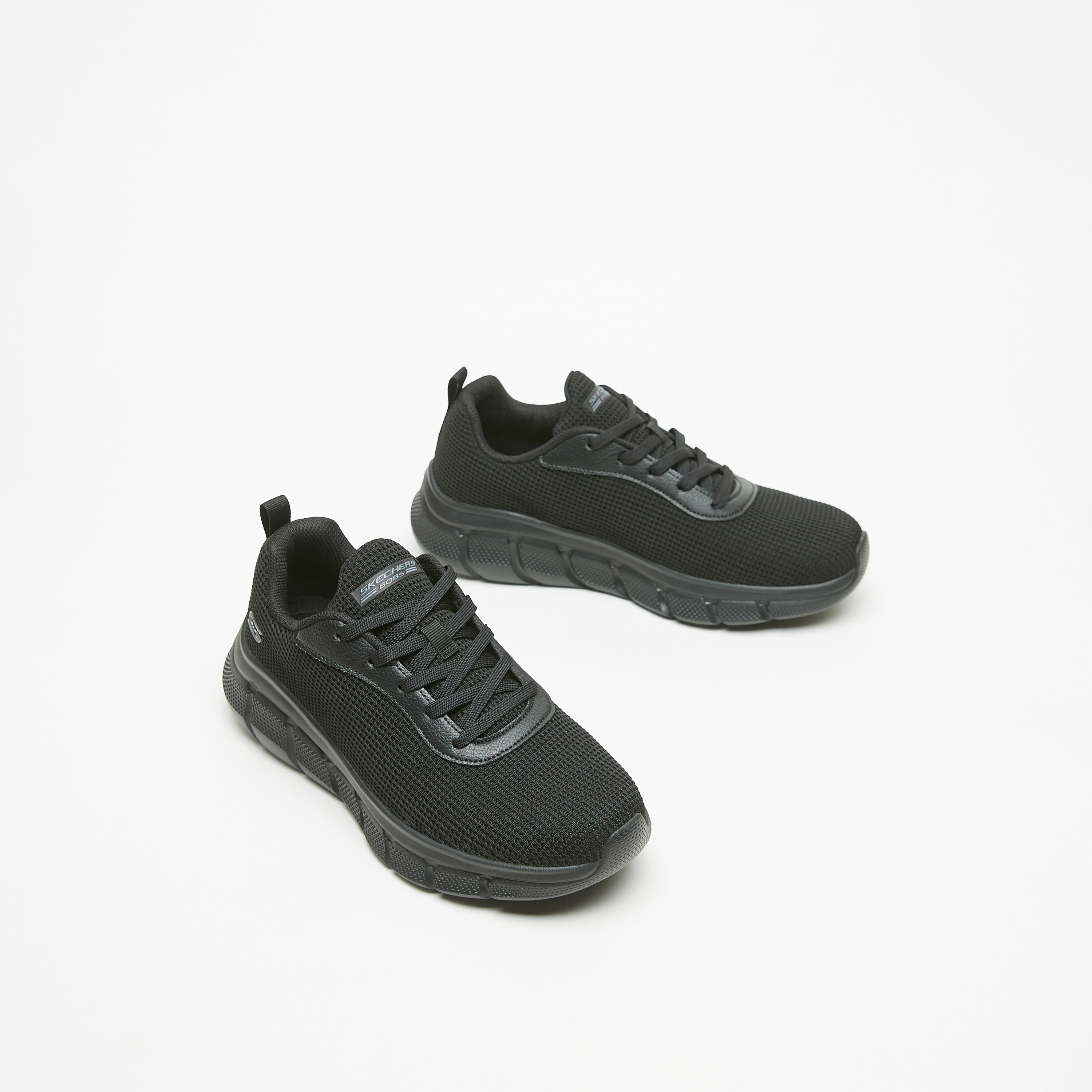 Skechers Bobs B Flex Men Memory Foam Low Ankle Sneakers 118103-GRY | OE-sports-men-shoes-image-1