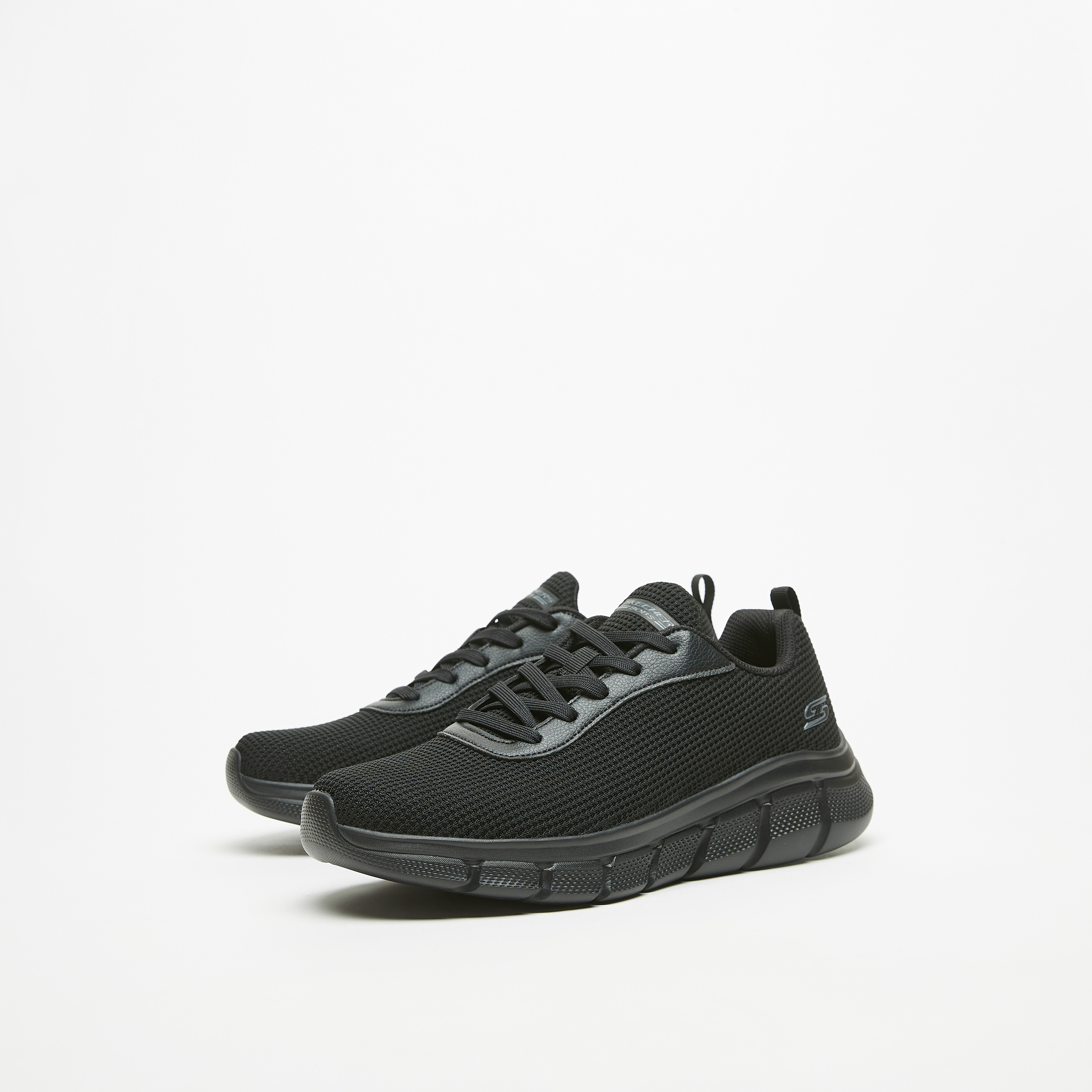 Skechers Bobs B Flex Men Memory Foam Low Ankle Sneakers 118103-GRY | OE-sports-men-shoes-image-2