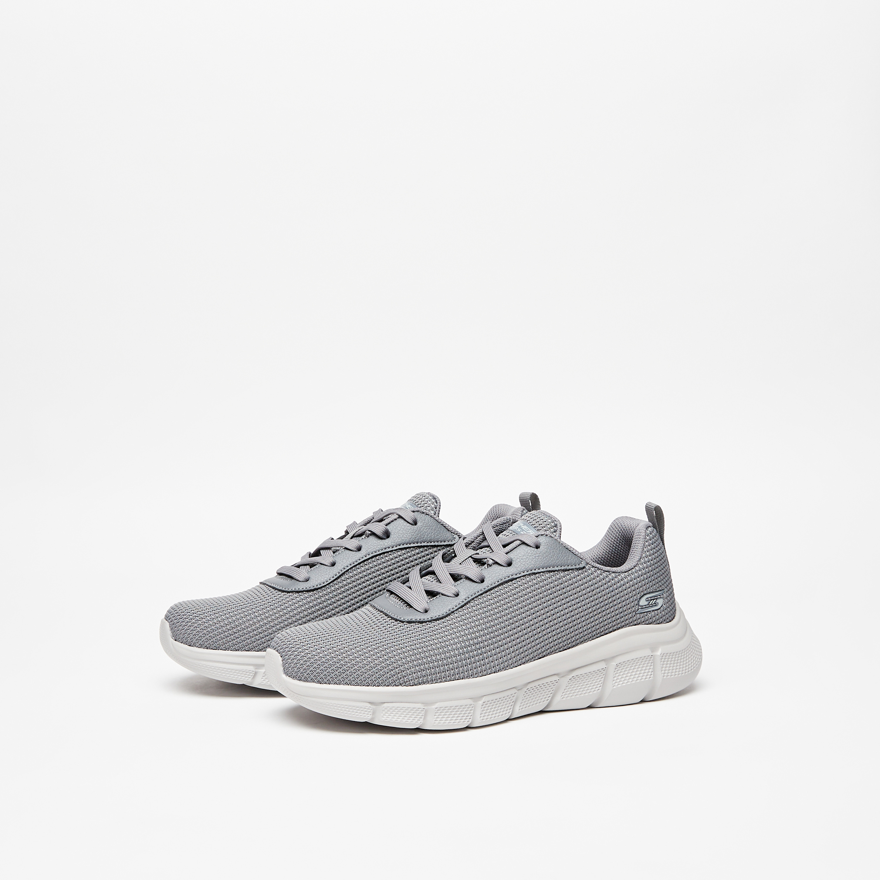 Skechers Bobs B Flex Men Memory Foam Low Ankle Sneakers 118103-GRY | OE-sports-men-shoes-image-10