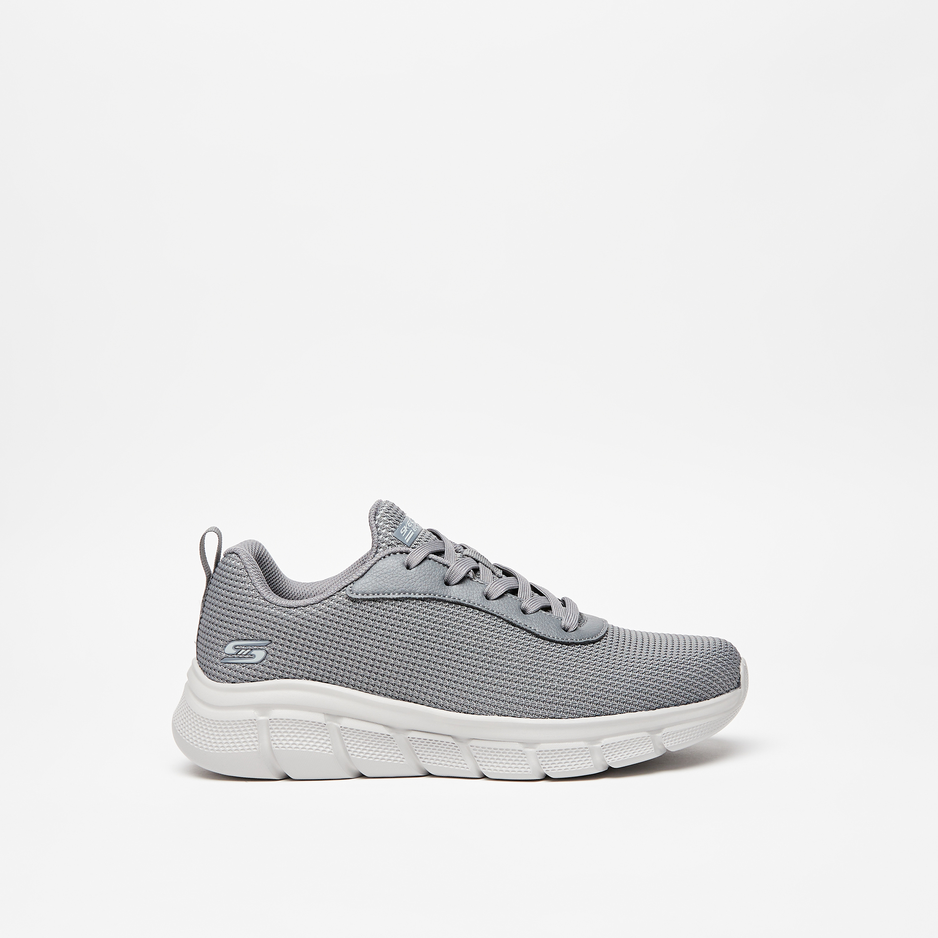 Skechers Bobs B Flex Men Memory Foam Low Ankle Sneakers 118103-GRY | OE-sports-men-shoes-image-12
