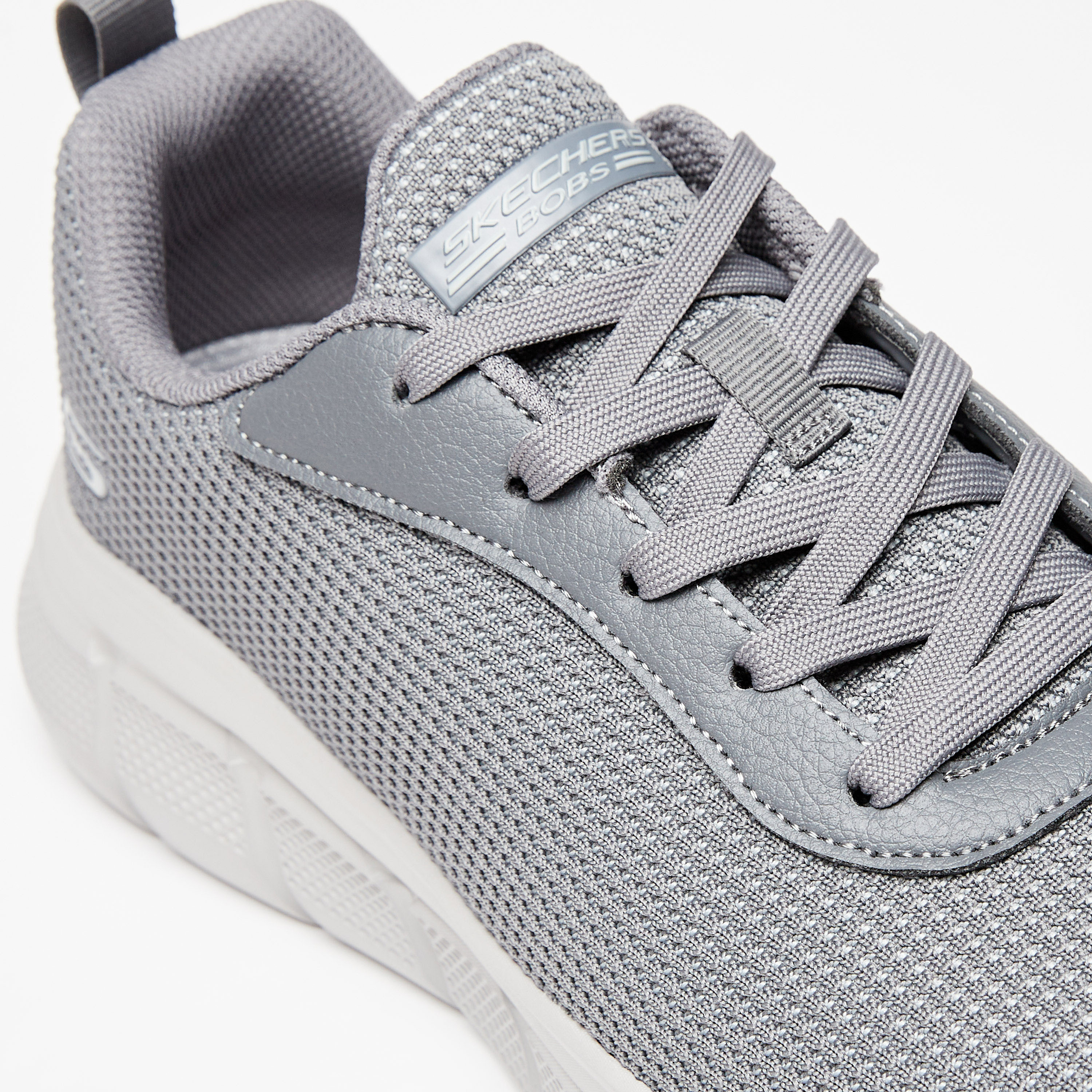 Skechers Bobs B Flex Men Memory Foam Low Ankle Sneakers 118103-GRY | OE-sports-men-shoes-image-15