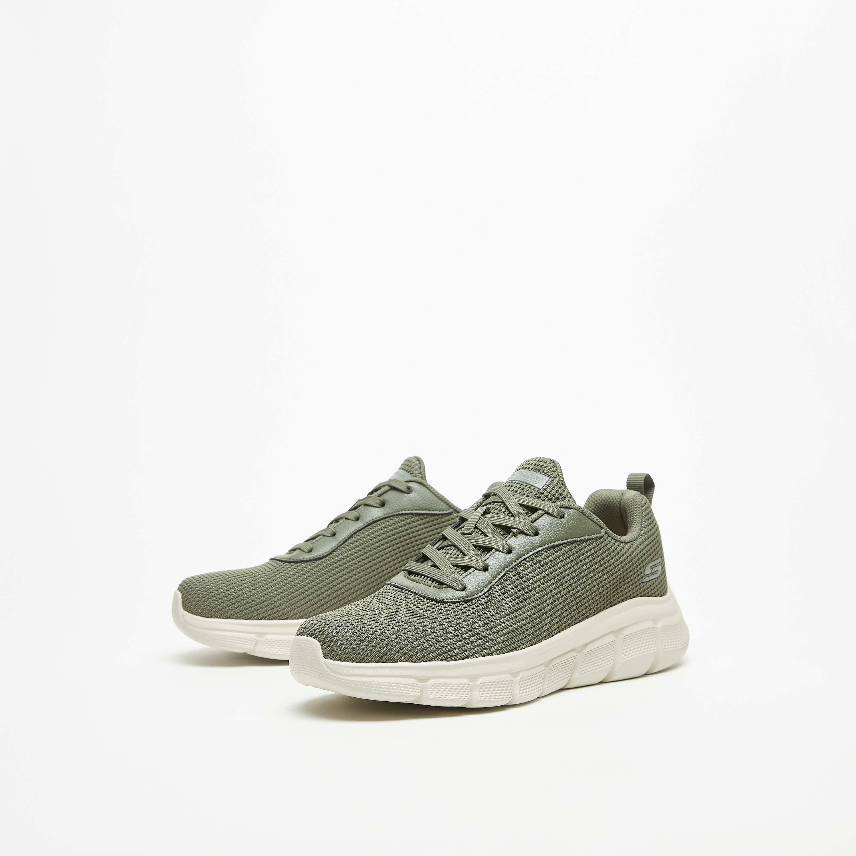 Skechers Bobs B Flex Men Memory Foam Low Ankle Sneakers 118103-GRY | OE-sports-men-shoes-image-18