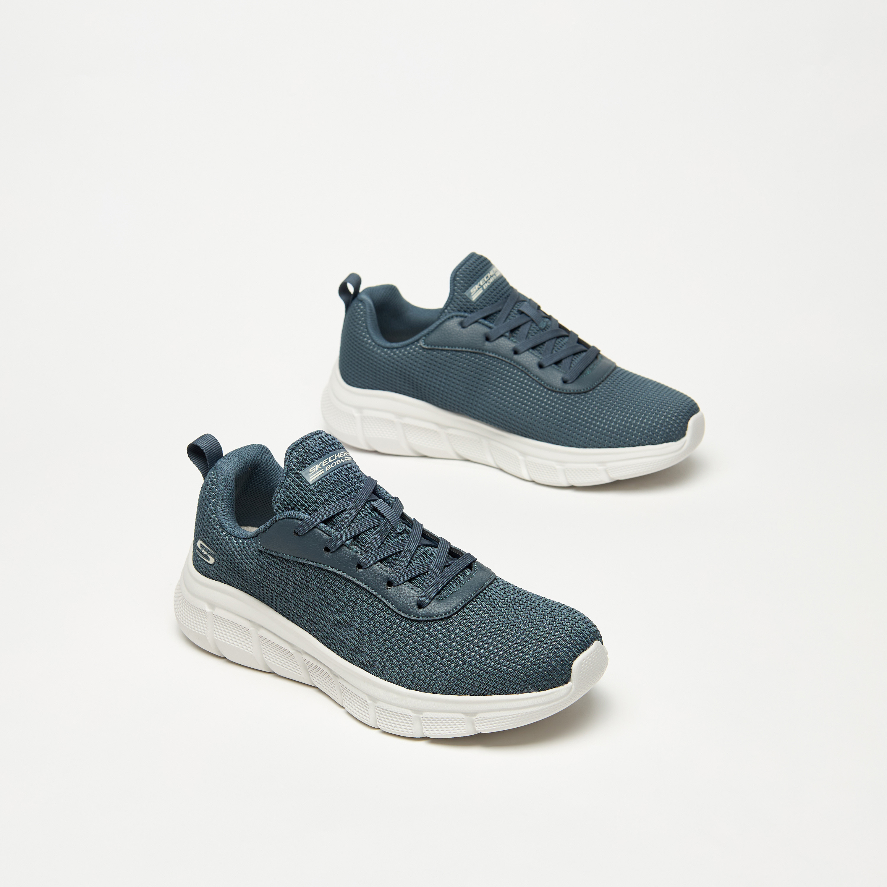 Skechers Bobs B Flex Men Memory Foam Low Ankle Sneakers 118103-GRY | OE-sports-men-shoes-image-25