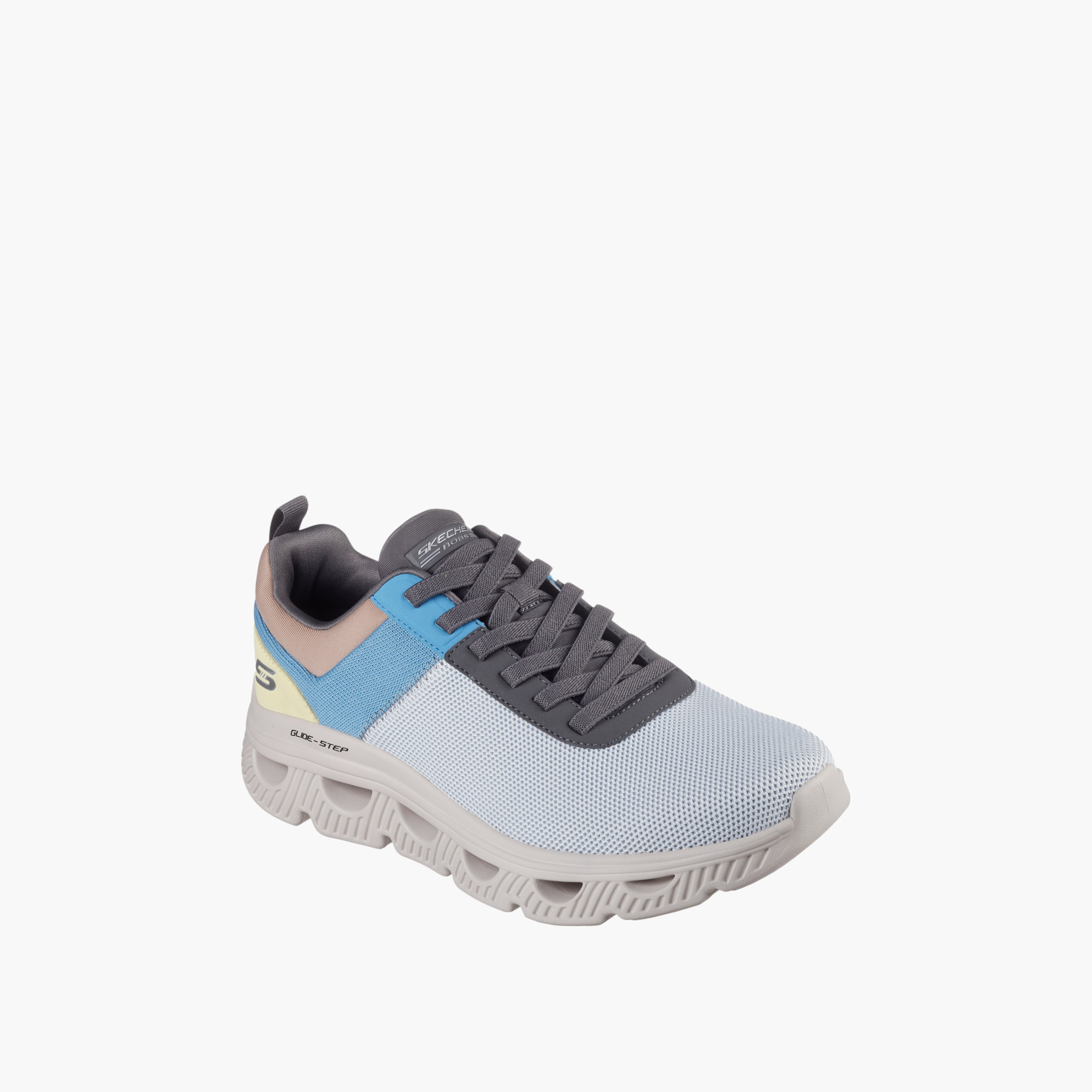 حذاء رياضي أرك ويفز برباط للرجال من سكتشرز - 118185-BLMT-sports-men-shoes-image-1