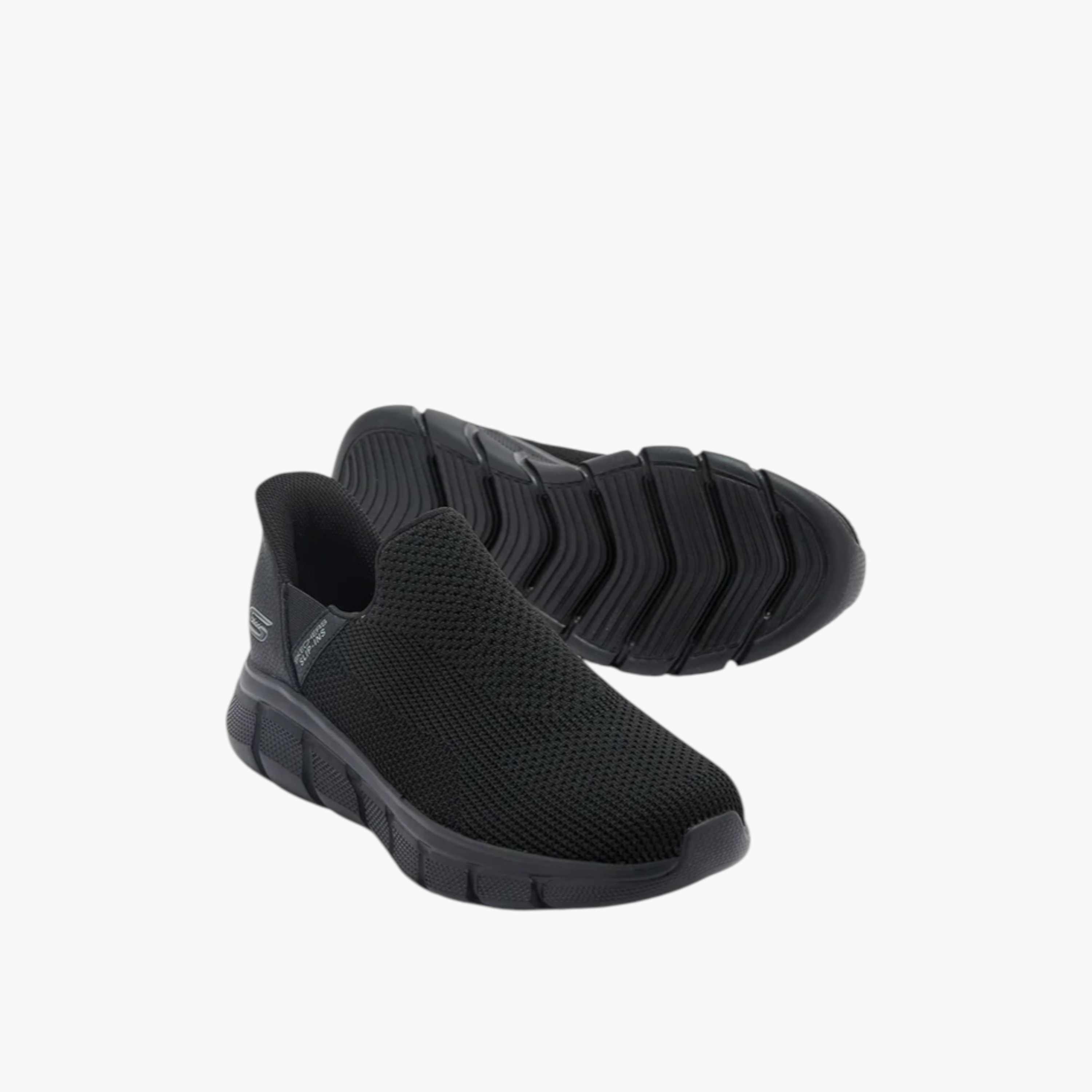 Skechers Men's Textured Slip-On Sports Shoes - 118306-BBK-sports-men-shoes-image-3