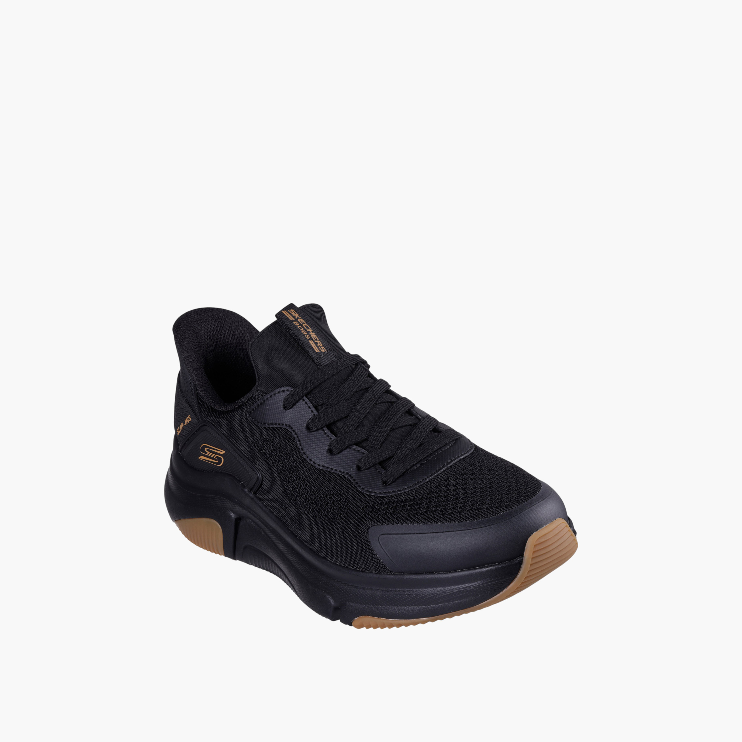 Skechers Men's BOBS SPARROW FLEX Lace-Up Running Shoes - 118310-BBK-sports-men-shoes-image-1