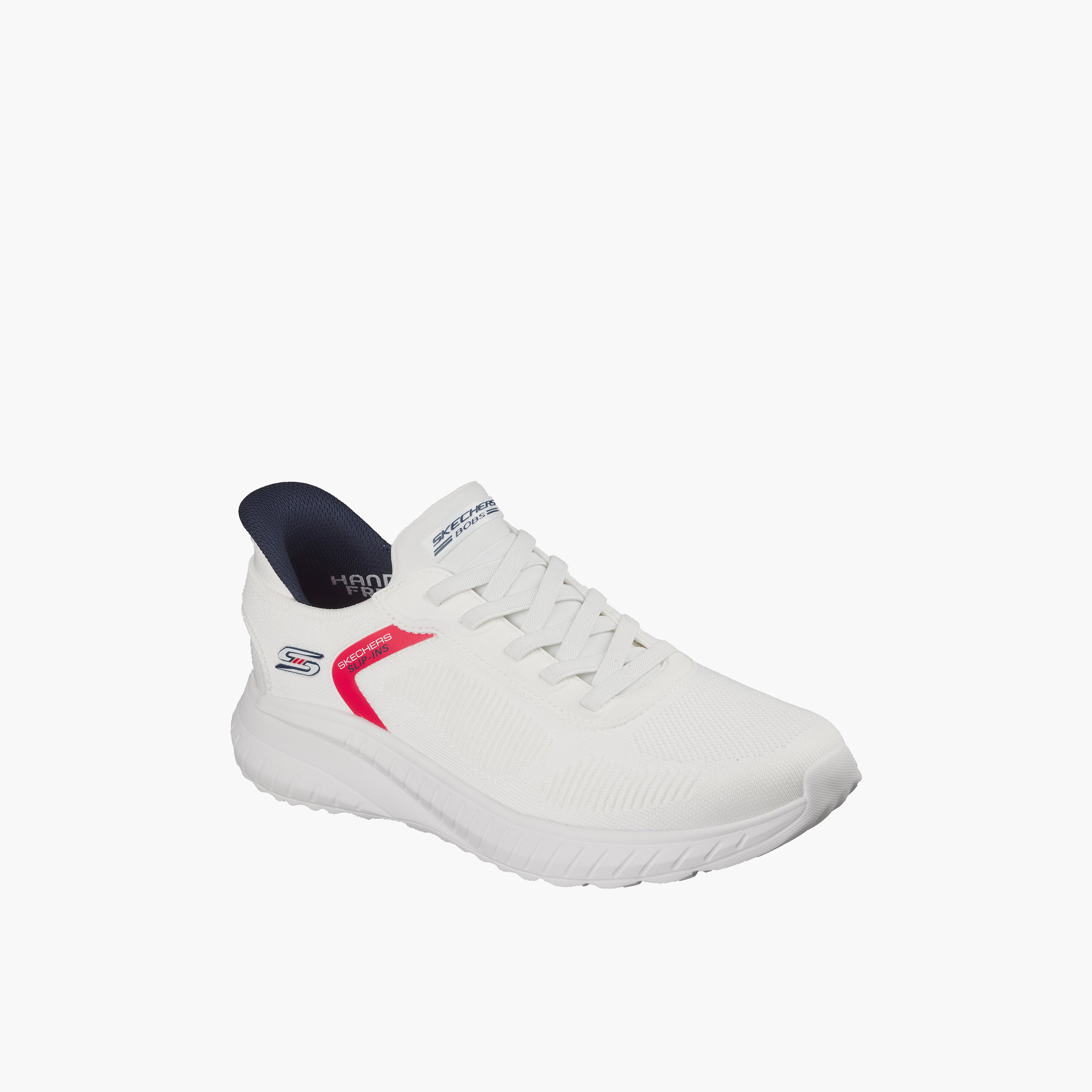 Skechers Men Bobs Squad Chaos Bungee Slip-On Ankle Sneakers-sports-men-shoes-image-1