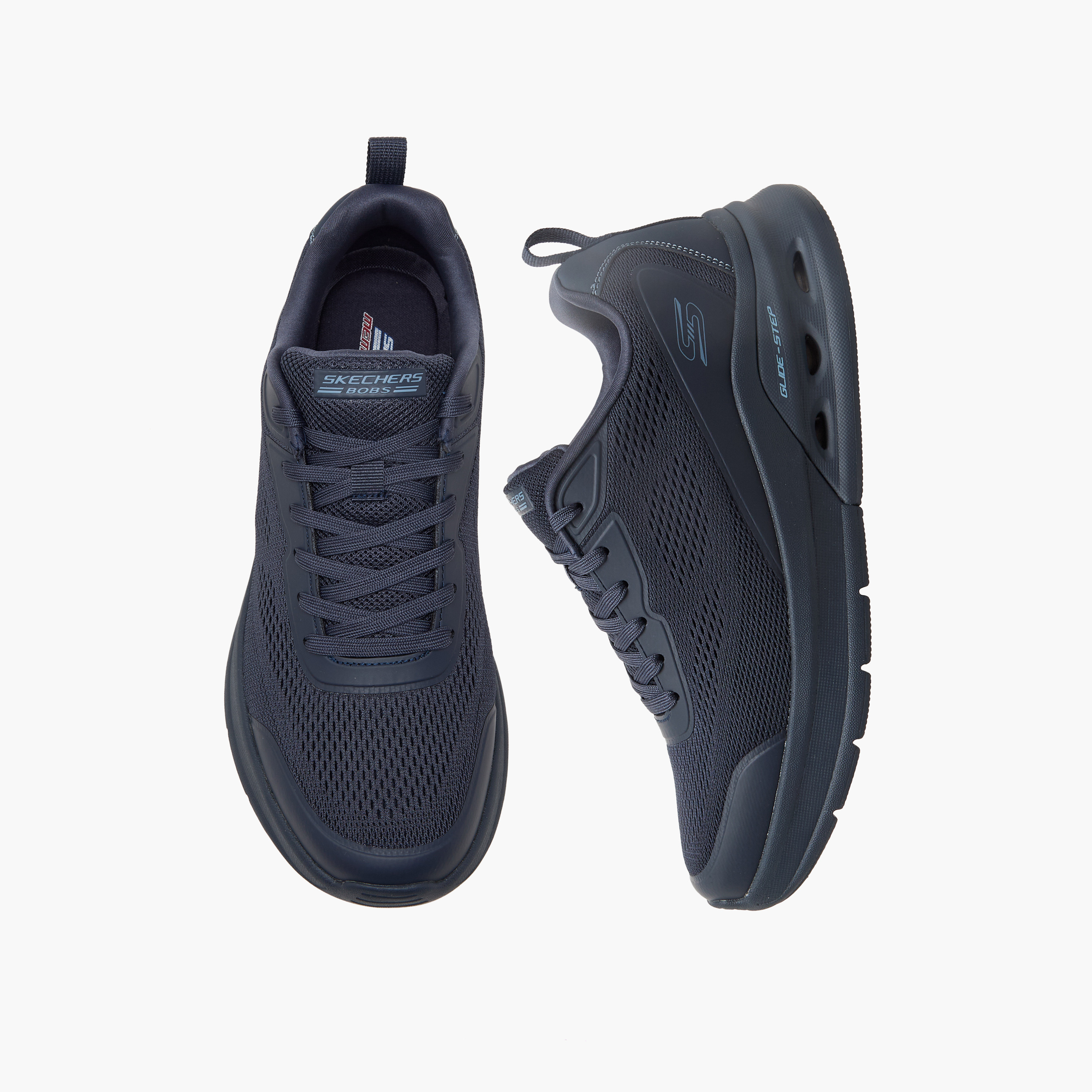 Skechers Men Textured Lace-Up Sports Shoes-men-shoes-sports-image-1