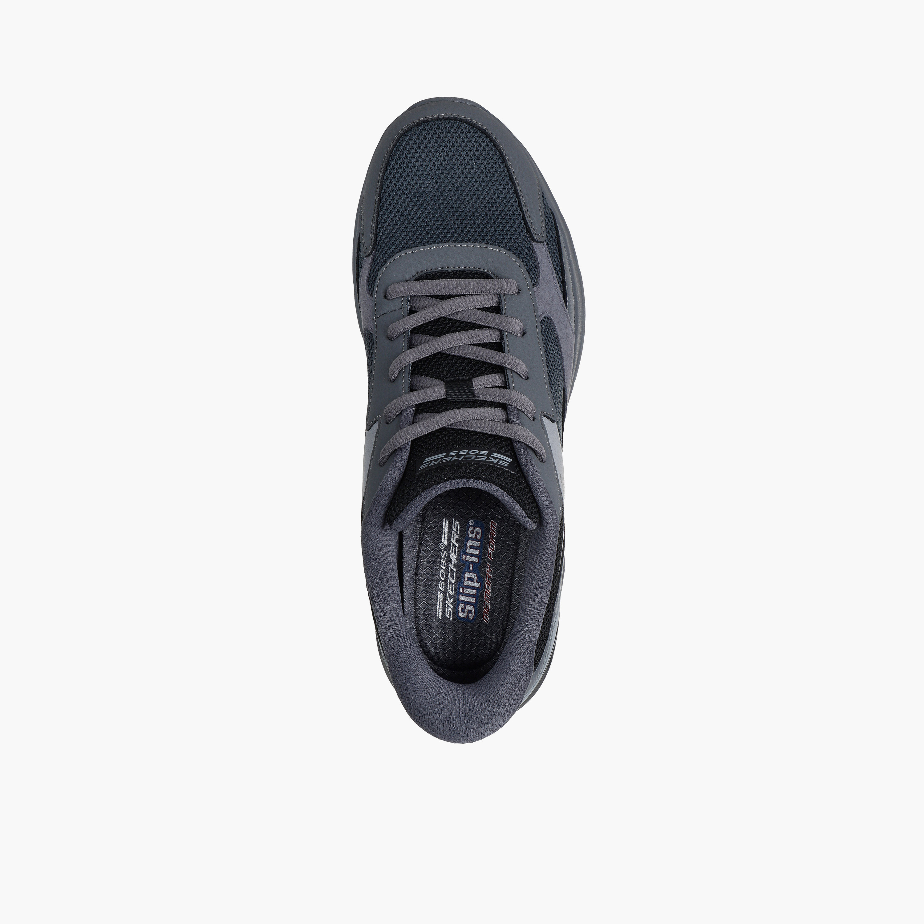 Skechers Men Bobs Arc Waves 2.0 Lace Up Ankle Sneakers-sports-men-shoes-image-2
