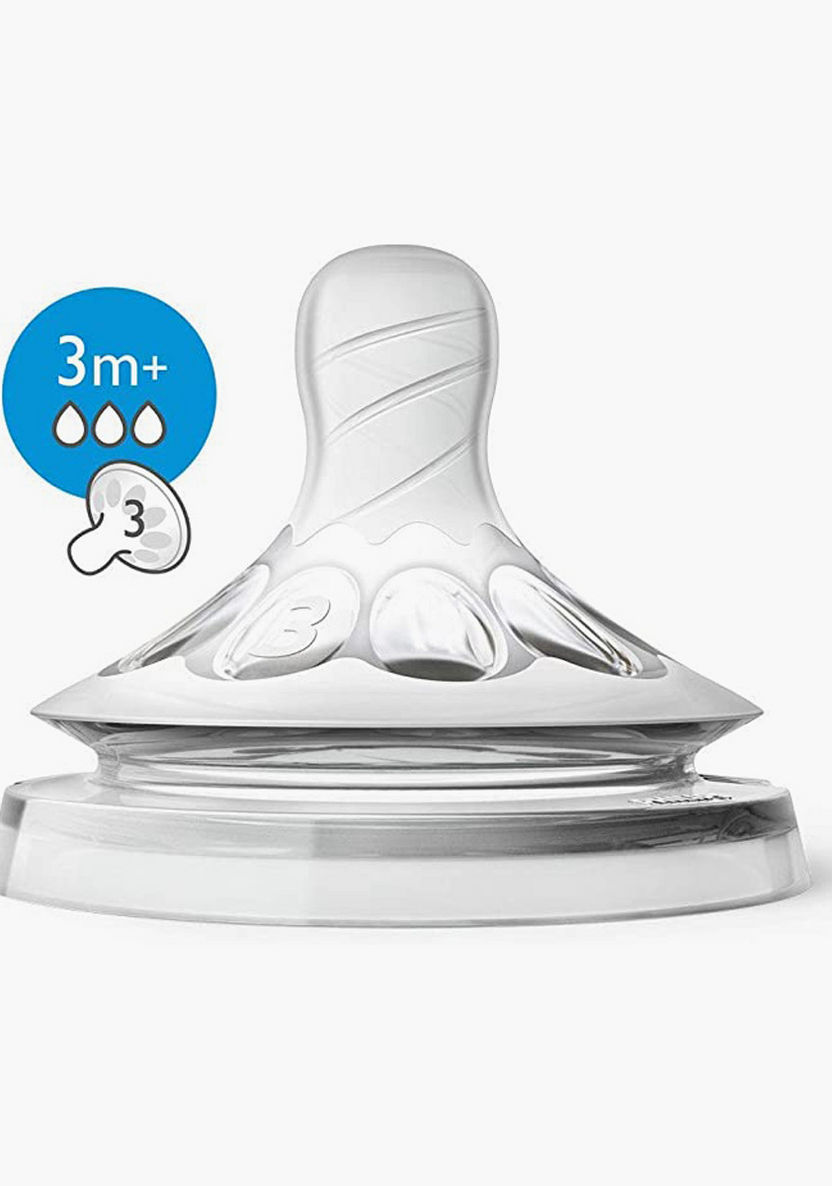 Philips Avent Airflex Medium Flow Silicone Teats - Set of 2-Bottles and Teats-image-1
