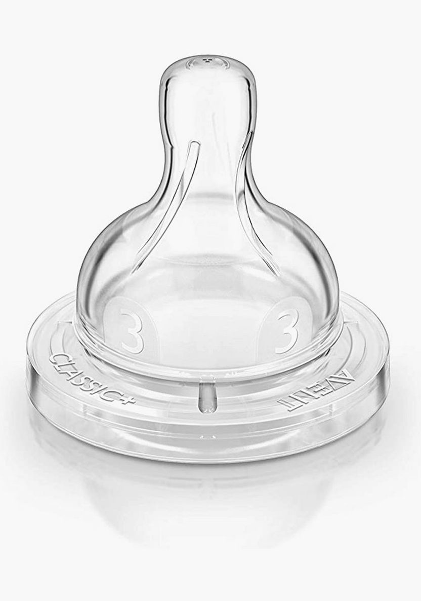 Philips Avent Airflex Medium Flow Silicone Teats - Set of 2-Bottles and Teats-image-2