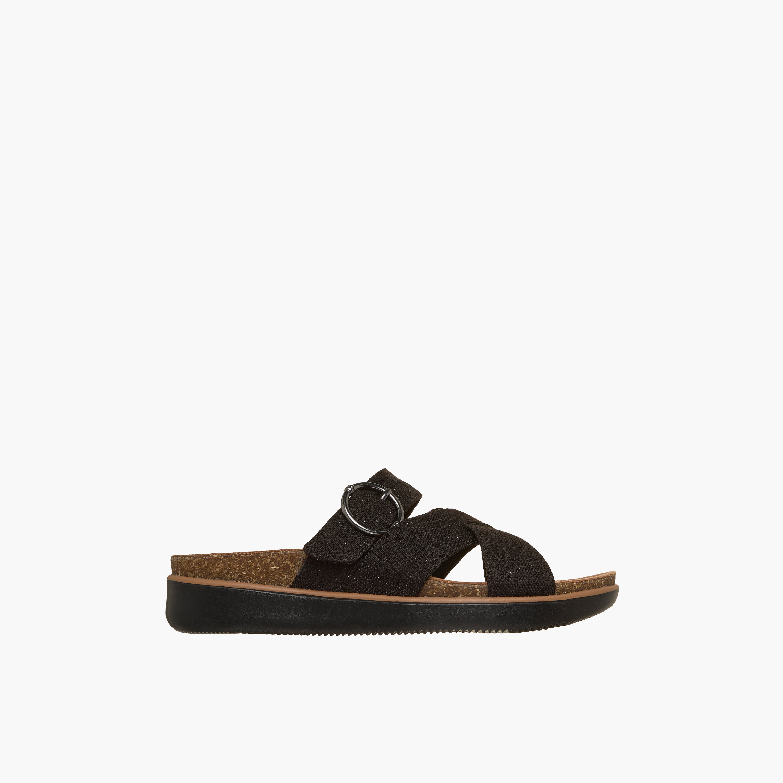 Skechers Women LIFTED COMFORT Slip-On Sandals-women-shoes-flats-sandals-image-3