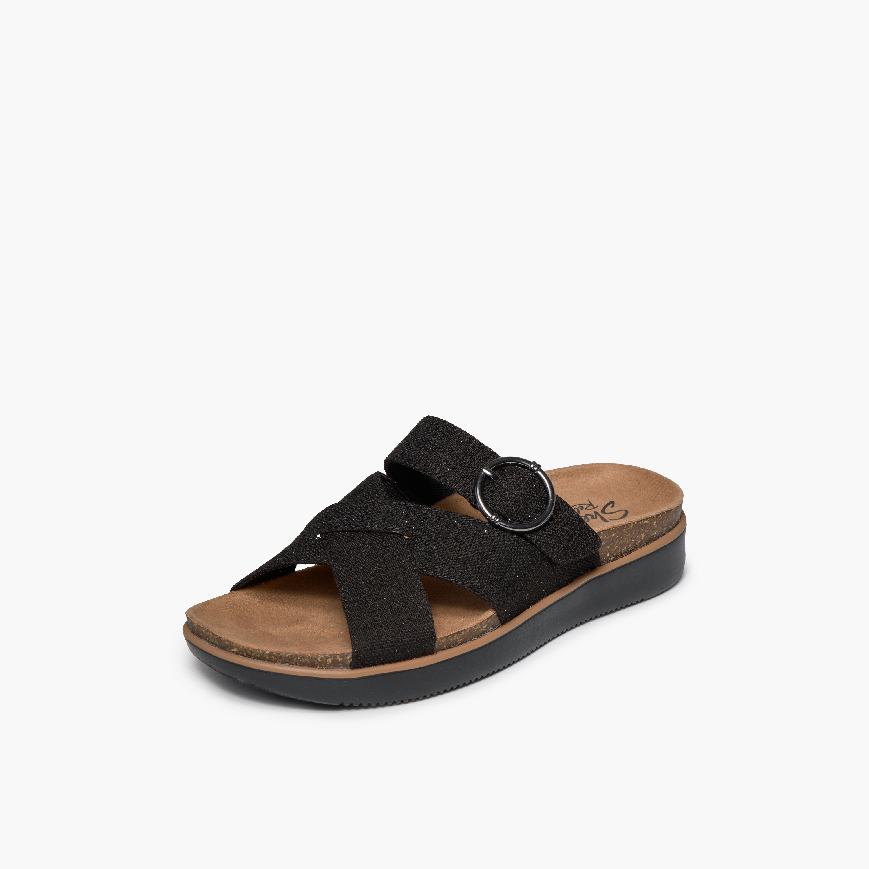 Skechers Women LIFTED COMFORT Slip-On Sandals-women-shoes-flats-sandals-image-4
