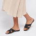 Open Toe Embellished Flat Sandals-Women%27s Flat Sandals-thumbnail-1