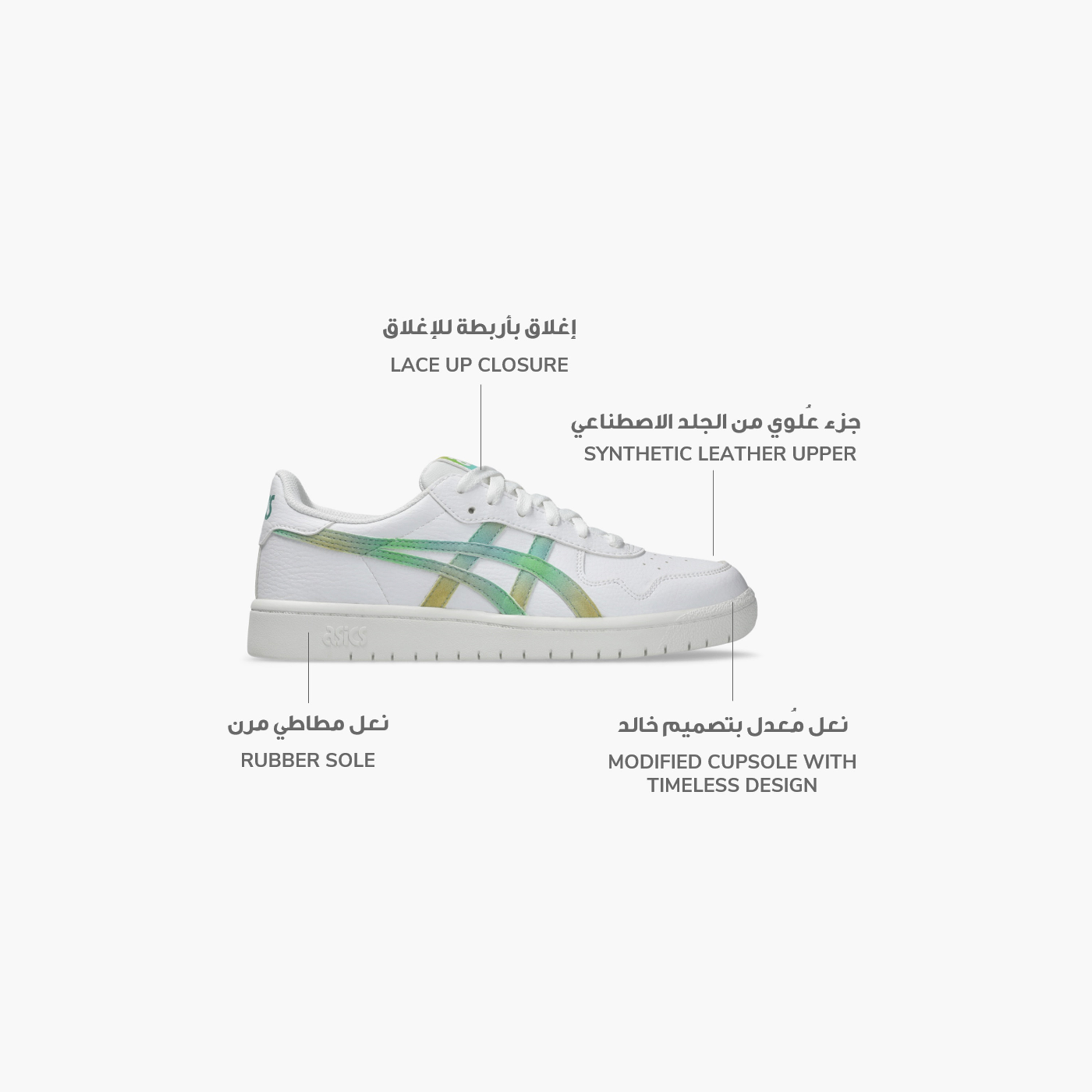 Asics Women's Lace-Up Japan S Low Ankle Sneakers 1202A494 | OE-sports-women-shoes-image-3