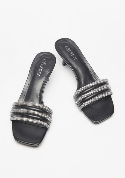 Celeste Women's Embellished Slip-On Heeled Sandals