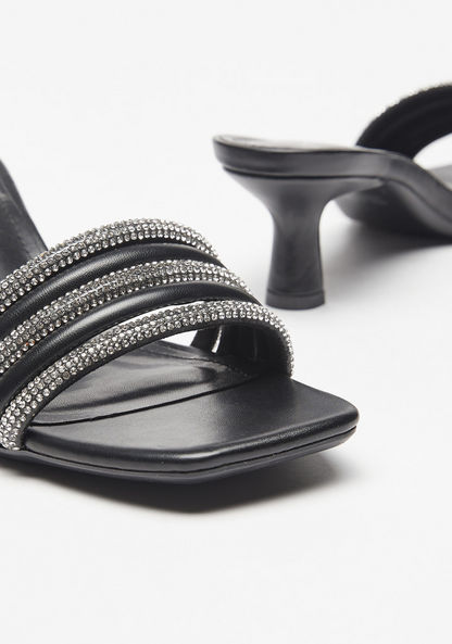 Celeste Women's Embellished Slip-On Heeled Sandals-Women%27s Heel Sandals-image-3