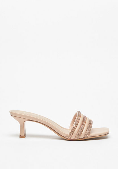 Celeste Women's Embellished Slip-On Heeled Sandals-Women%27s Heel Sandals-image-0