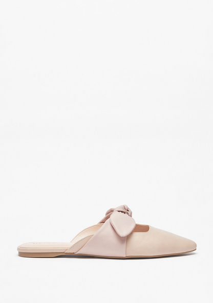 Celeste Women's Slip-On Mules with Bow Accent