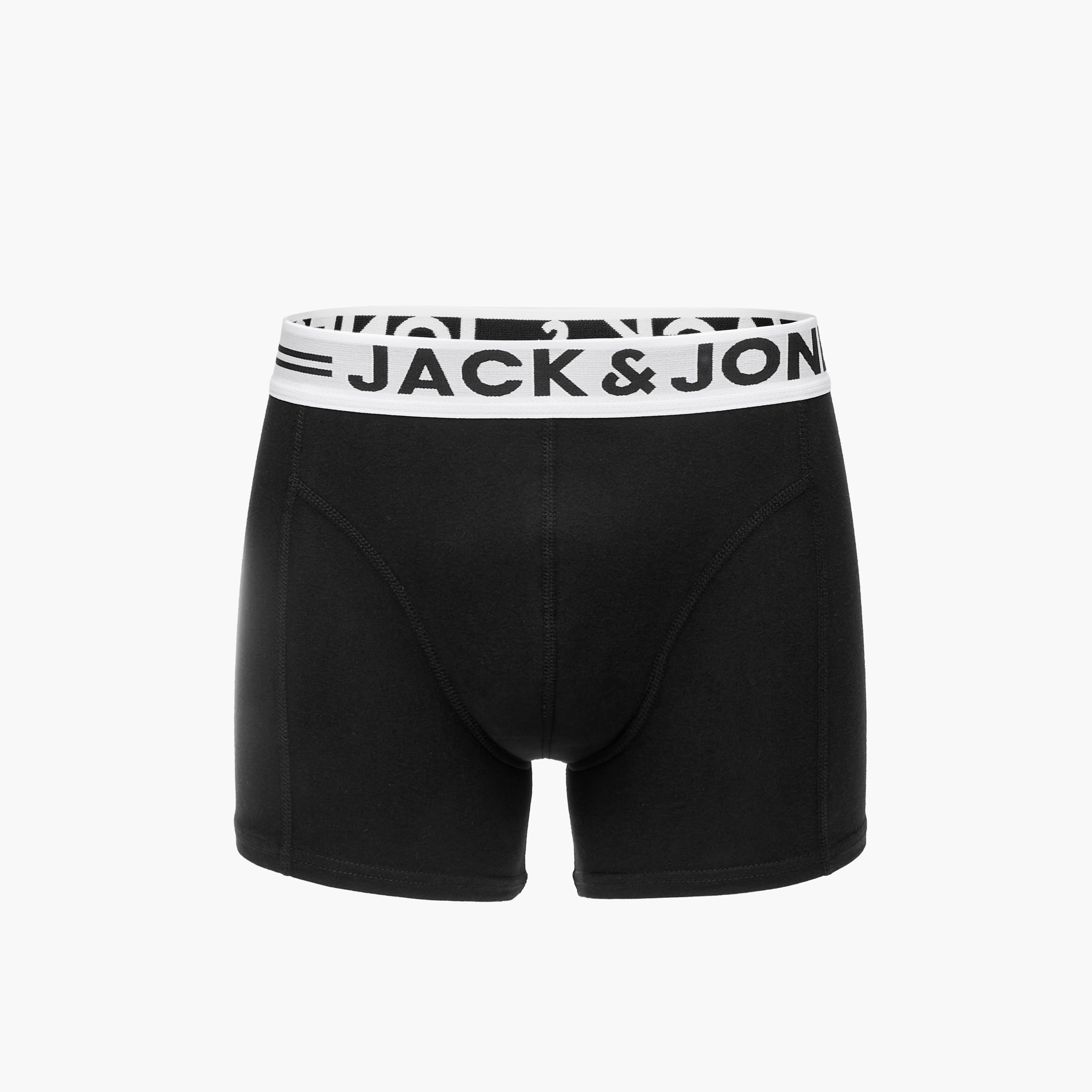 سراويل ترانك بخصر مطاطي وطبعات شعار من جاك آند جونز - مجموعة من 3-men-clothing-innerwear-underwear-image-3