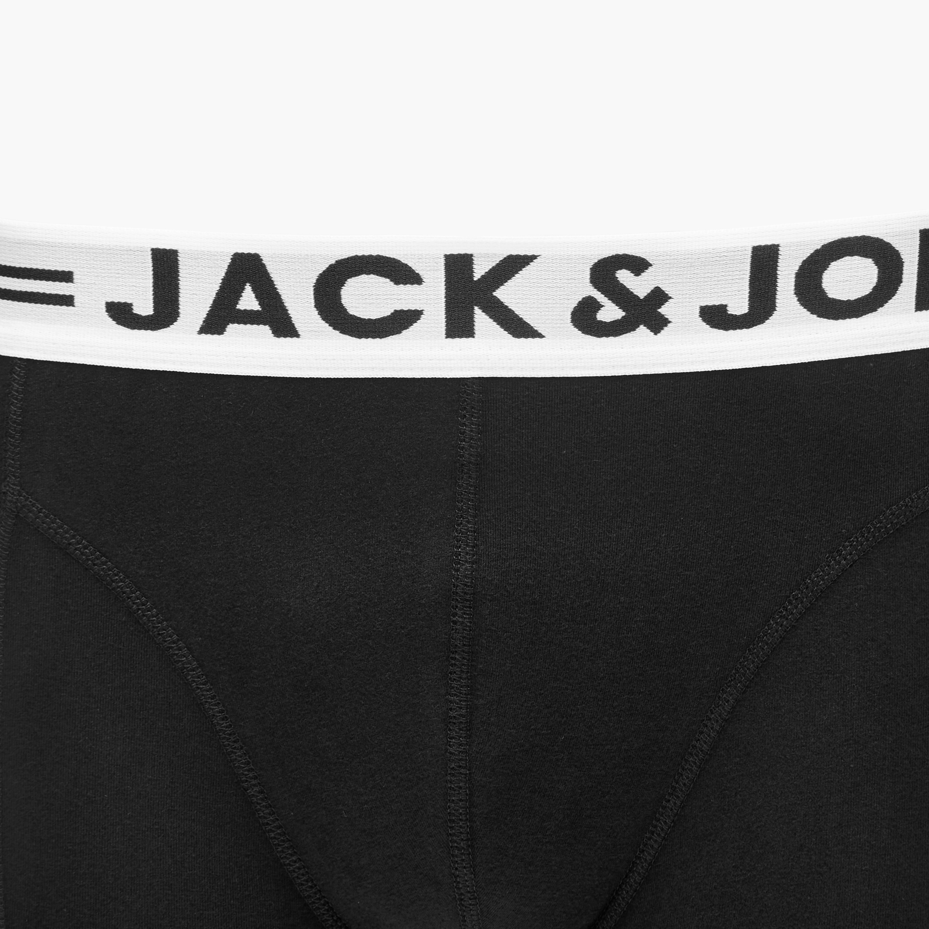 سراويل ترانك بخصر مطاطي وطبعات شعار من جاك آند جونز - مجموعة من 3-men-clothing-innerwear-underwear-image-5