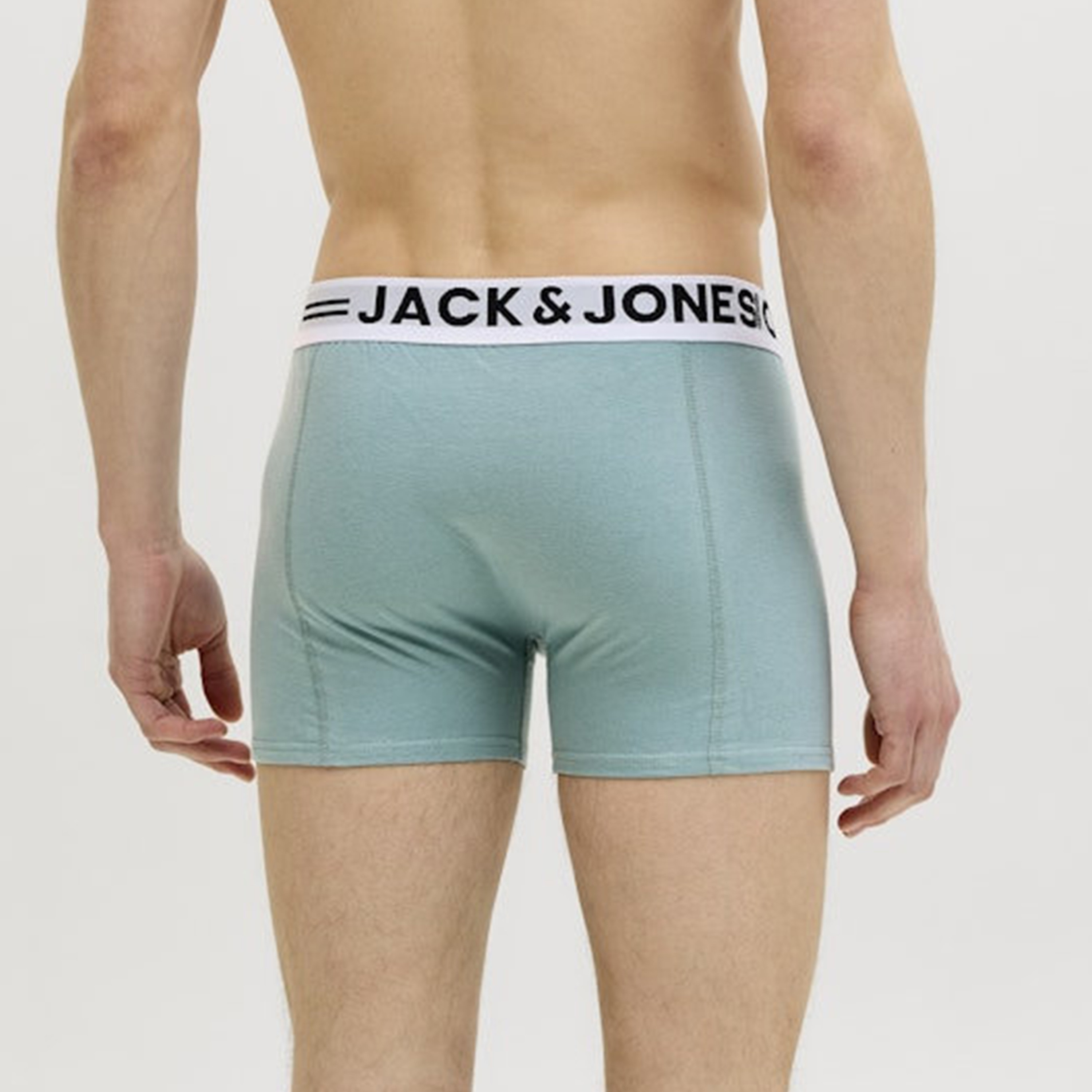 Jack & Jones Plain Sense Trunks with Brand Print Waistband-men-clothing-innerwear-underwear-image-6