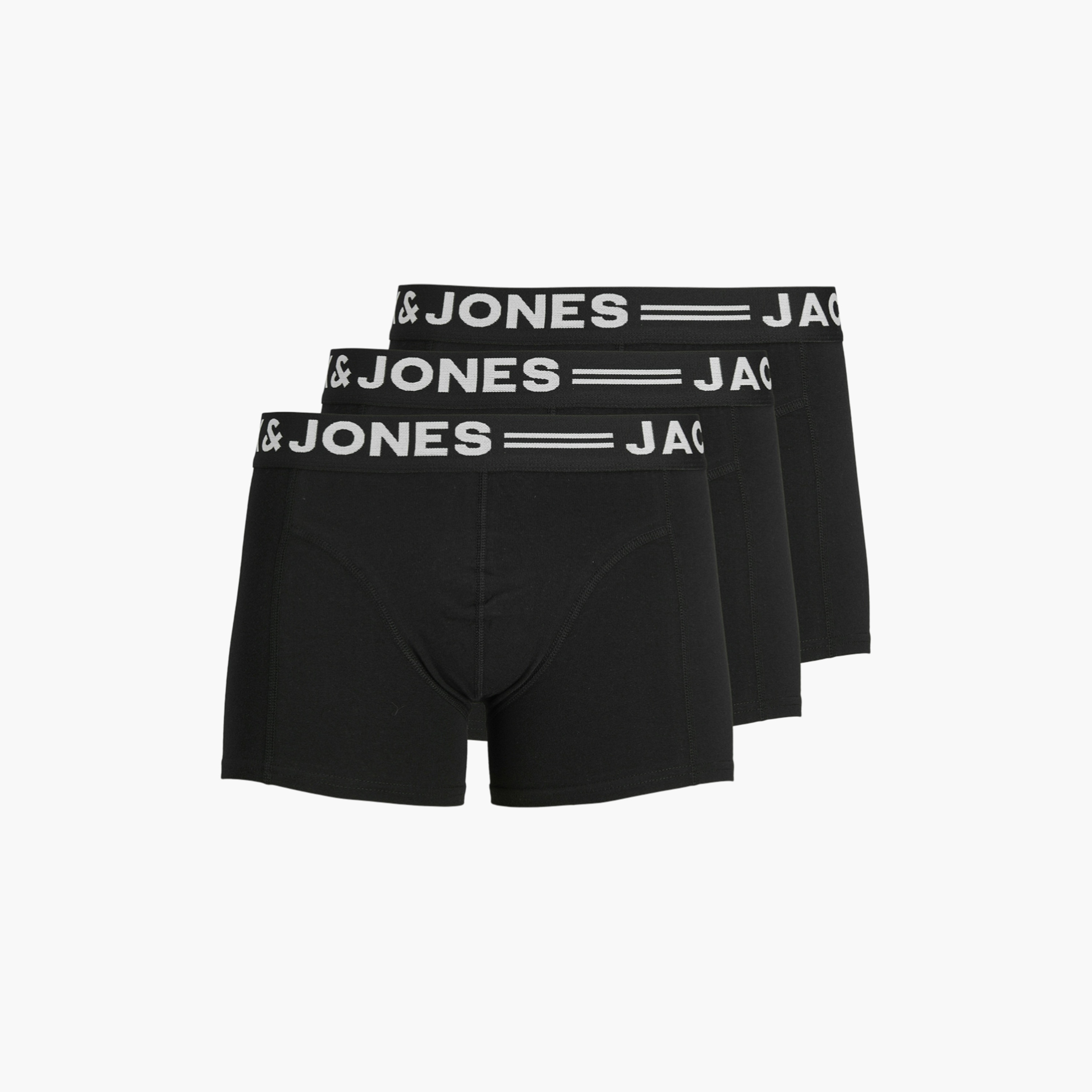 سينس ترانكس من جاك آند جونز سادة مع حزام خصر مطبوع عليه العلامة التجارية-men-clothing-innerwear-underwear-image-1