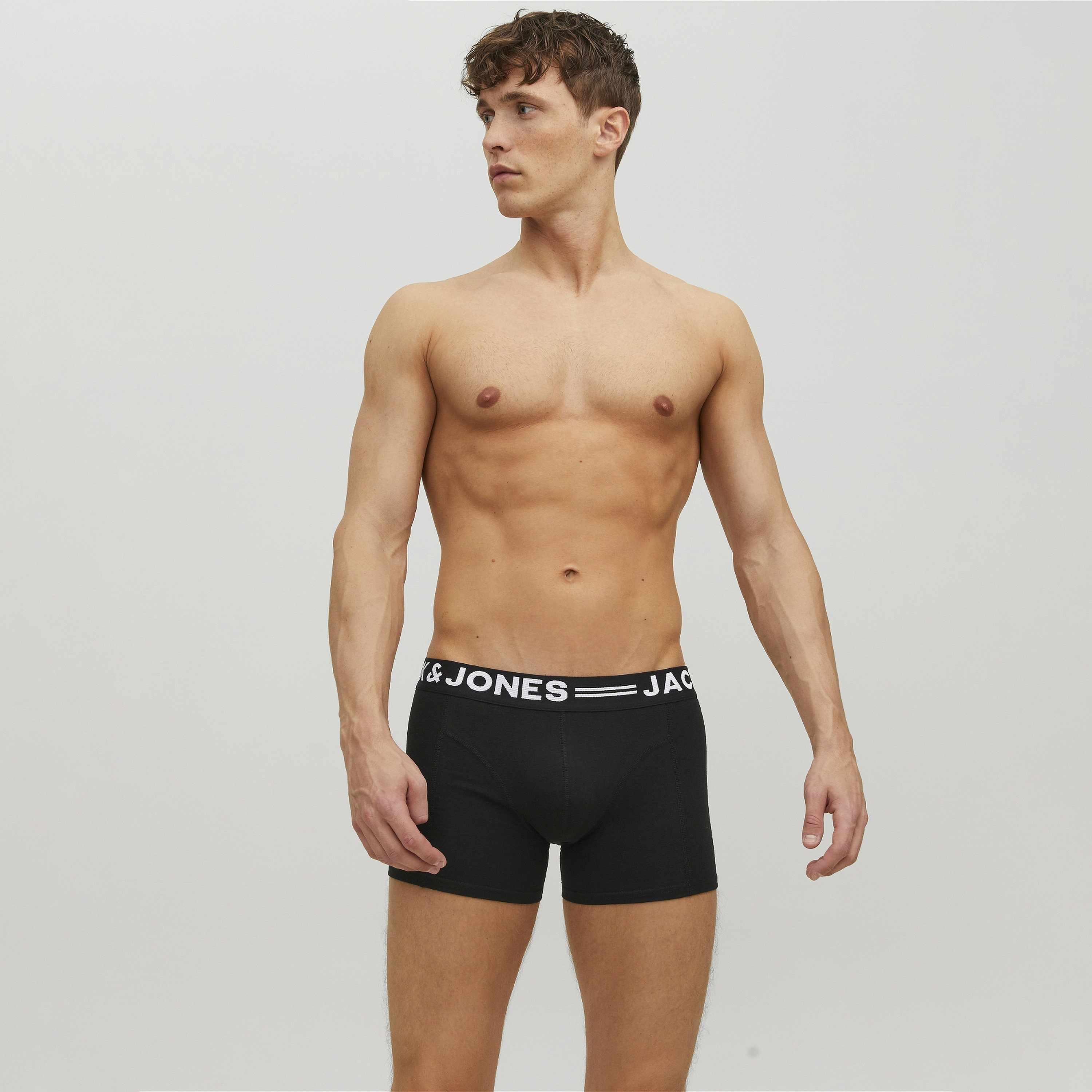 سينس ترانكس من جاك آند جونز سادة مع حزام خصر مطبوع عليه العلامة التجارية-men-clothing-innerwear-underwear-image-4
